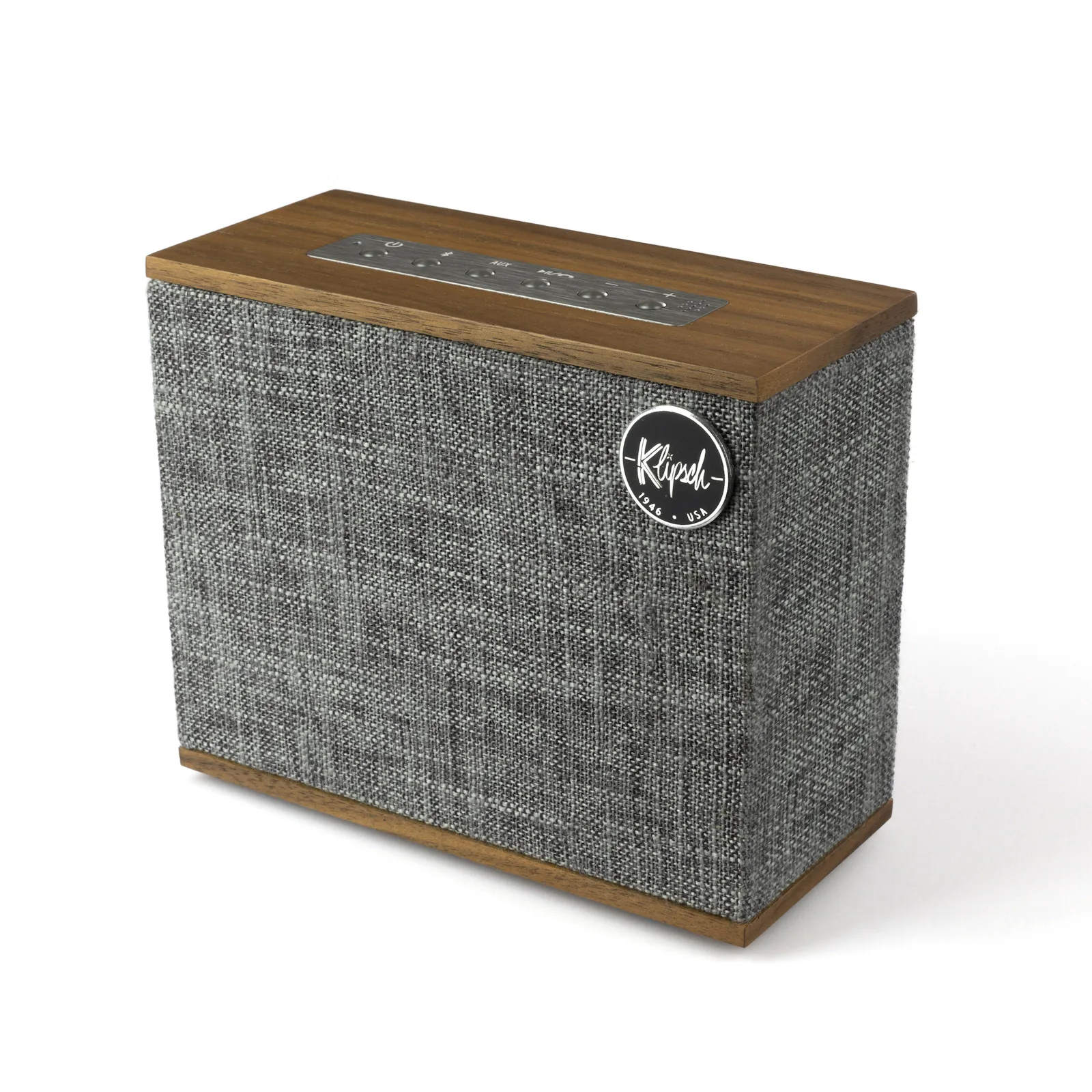 Klipsch Heritage Groove مكبر صوت لاسلكي محمول بتقنية Bluetooth بلون الجوز 1