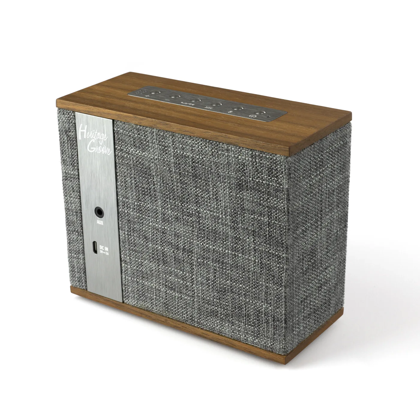 Klipsch Heritage Groove مكبر صوت لاسلكي محمول بتقنية Bluetooth بلون الجوز 3