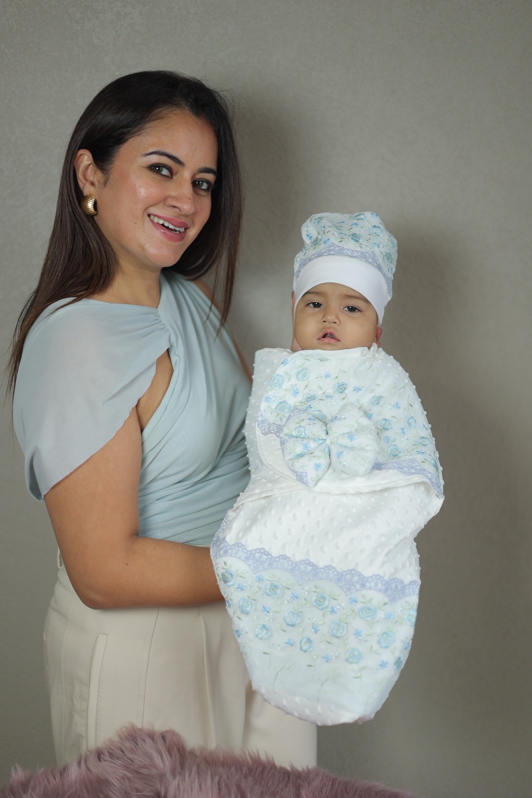 Pastel Bloom Newborn Wrap