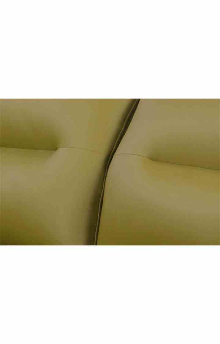 neudot Scott Sofa for Living Room |3 Persons Sofa|Premium Leatherette with Cushioned Armrest | Solid Wood Frame|3 Seater in Misty Green Color