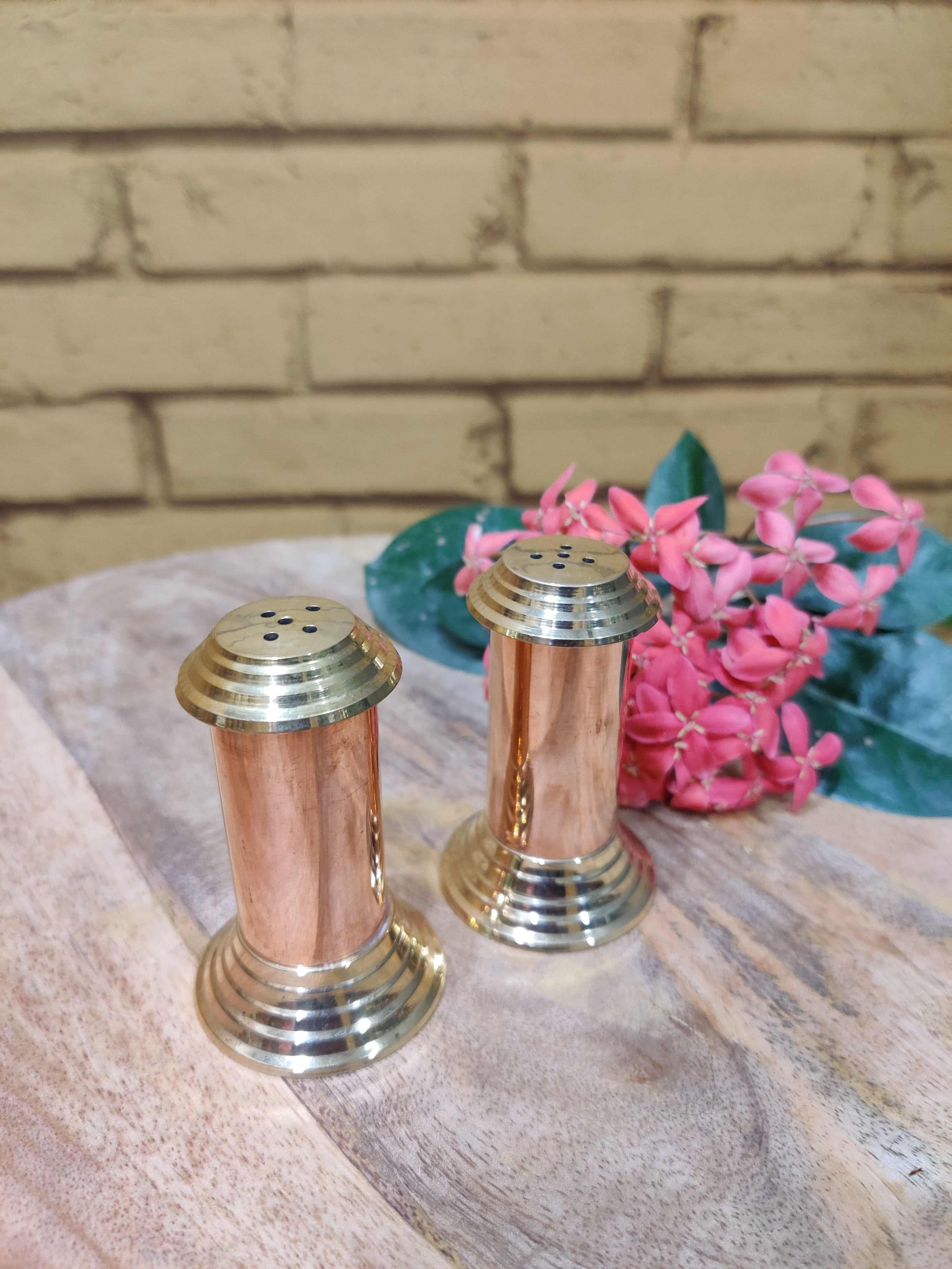 Copper Salt Pepper (Set of 2) -3"ht