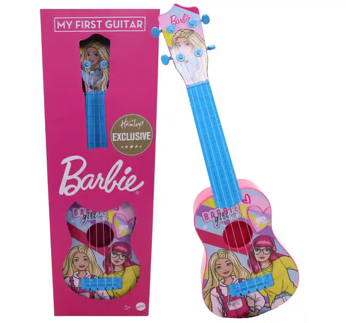 Kriiddaank Barbie Big Guitar, Musical Toy, Musical Instrument, 3Y+