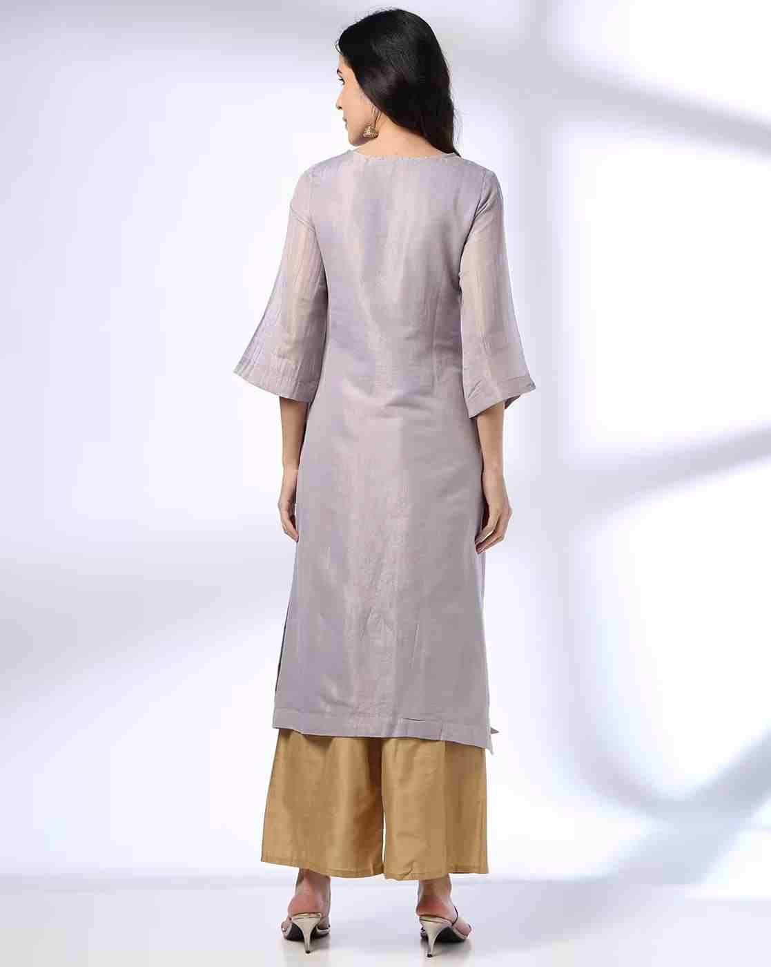 KRITA | Women Round-Neck Straight Kurta|2