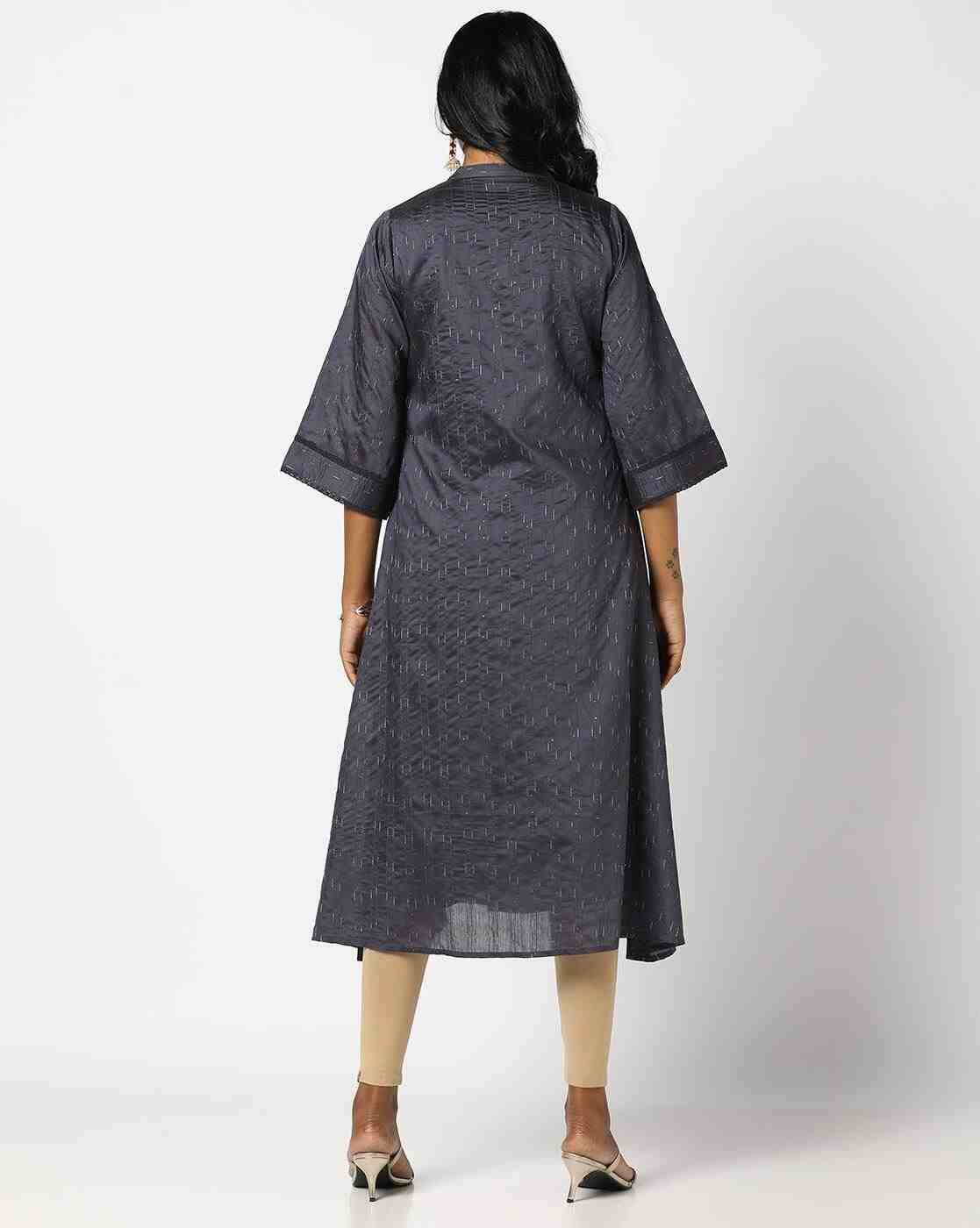 KRITA | Women Striped A-Line Kurta|2