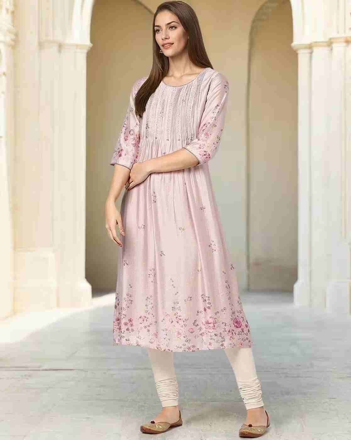 Women Floral Print A-Line Kurta
