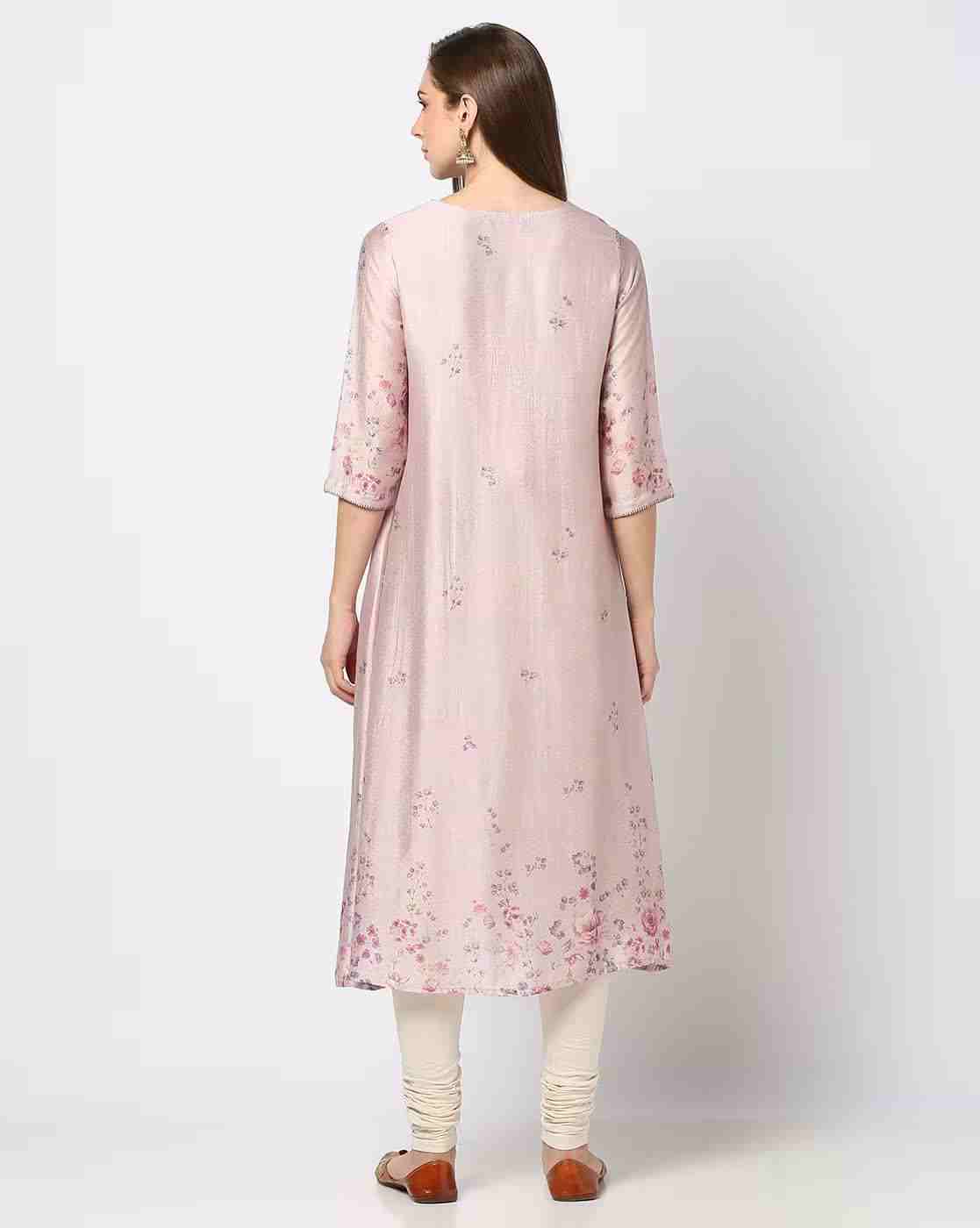 KRITA | Women Floral Print A-Line Kurta|2
