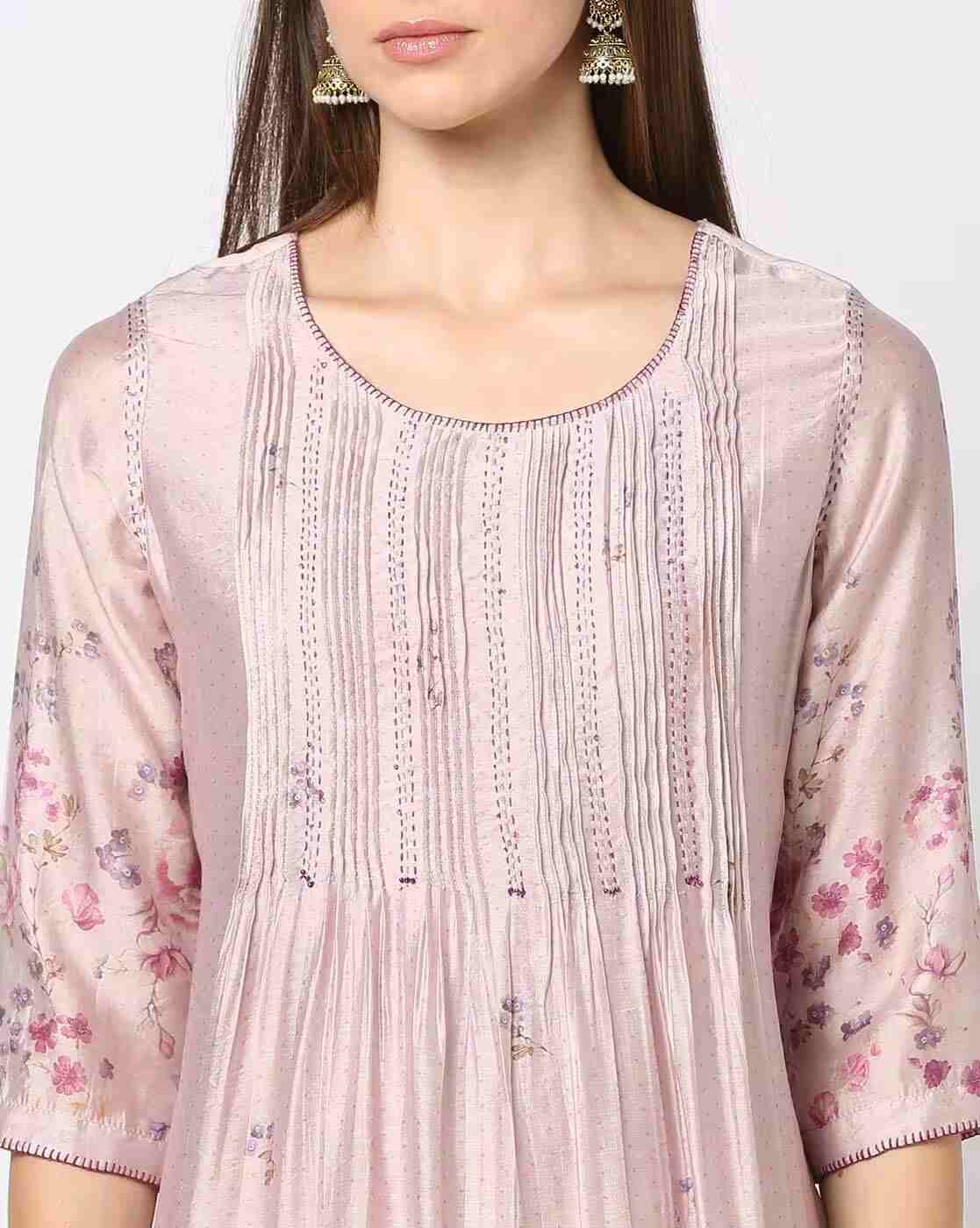 KRITA | Women Floral Print A-Line Kurta|3