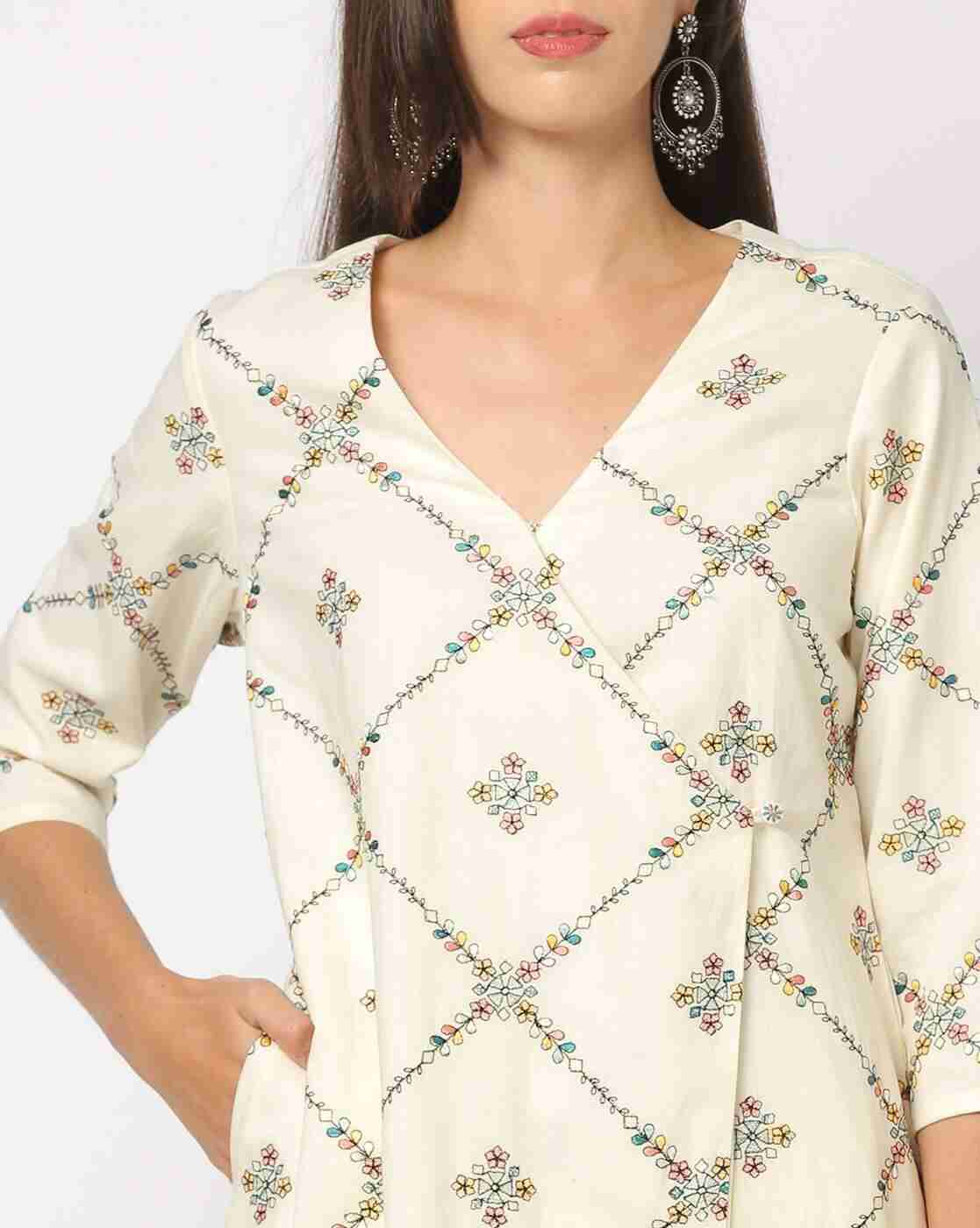 KRITA | Women Embroidered A-Line Kurta & Pants Set|3