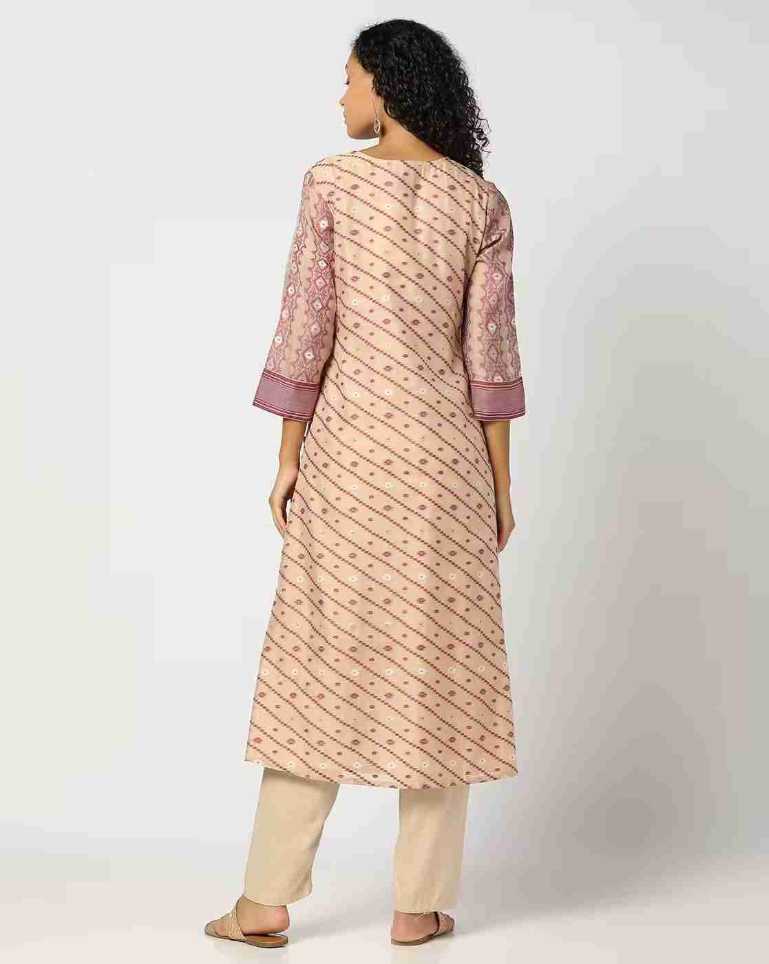 KRITA | Women Jamdani Straight Kurta|2
