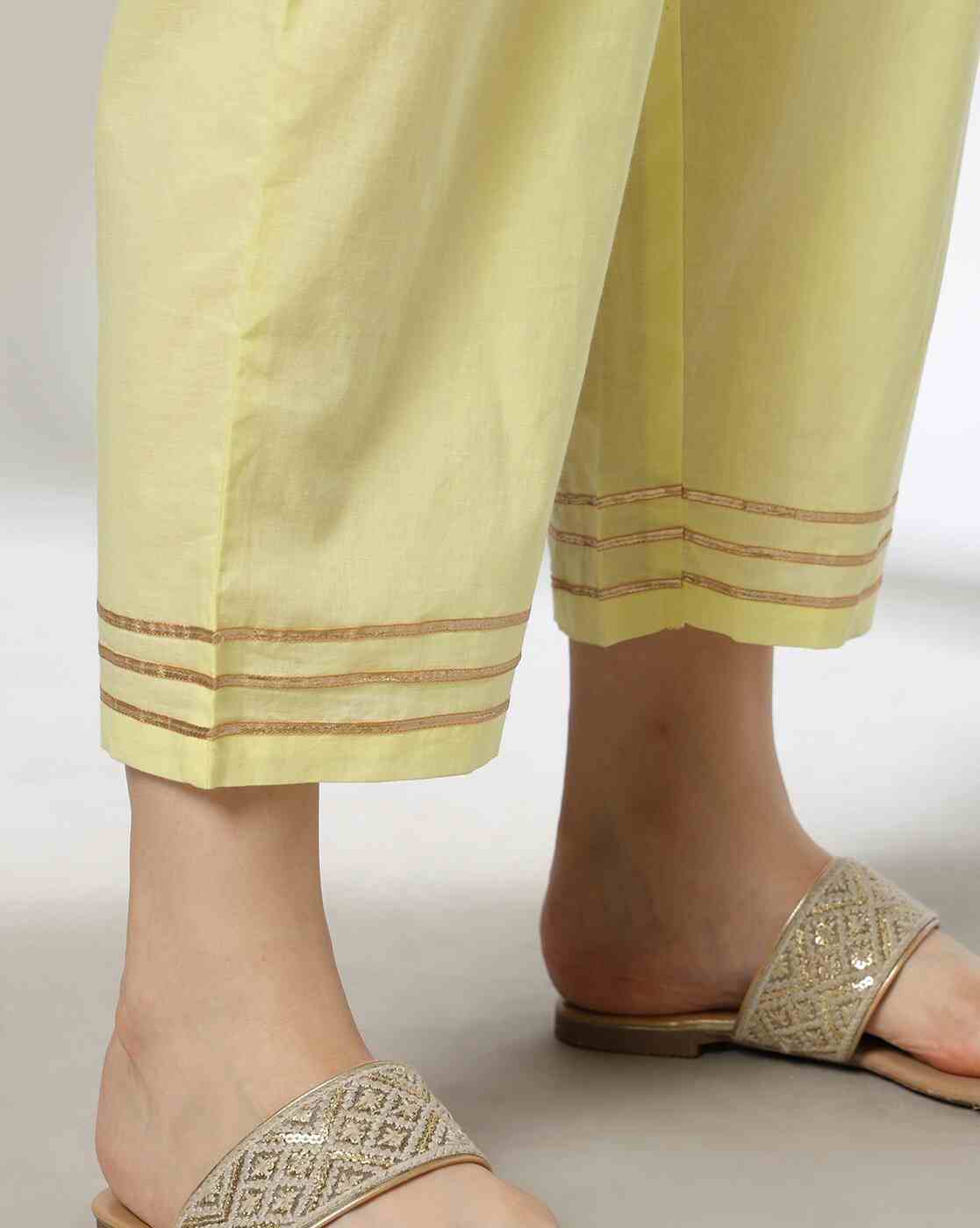 KRITA | Women Embroidered Flared Kurta with Pants|5