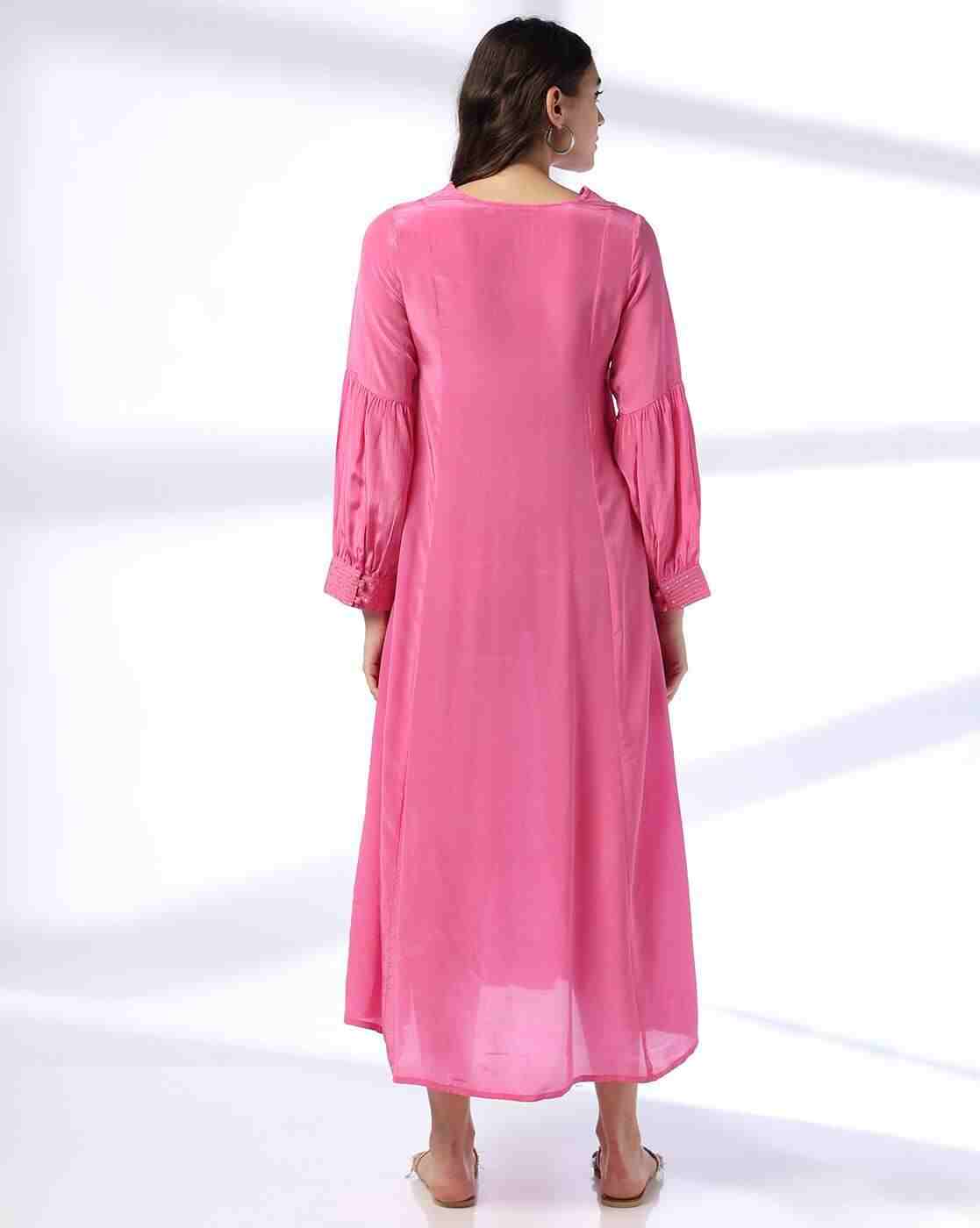 KRITA | Women Sequinned Yoke A-Line Dress|2