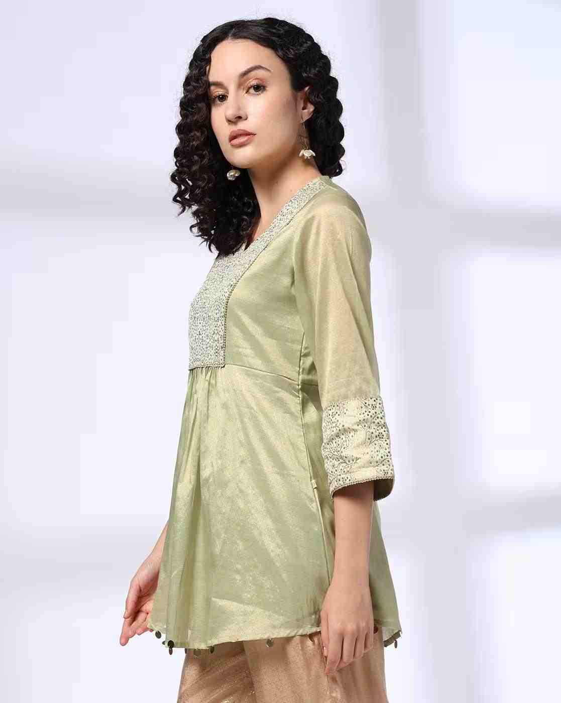 KRITA | Women Brocade Flared Tunic