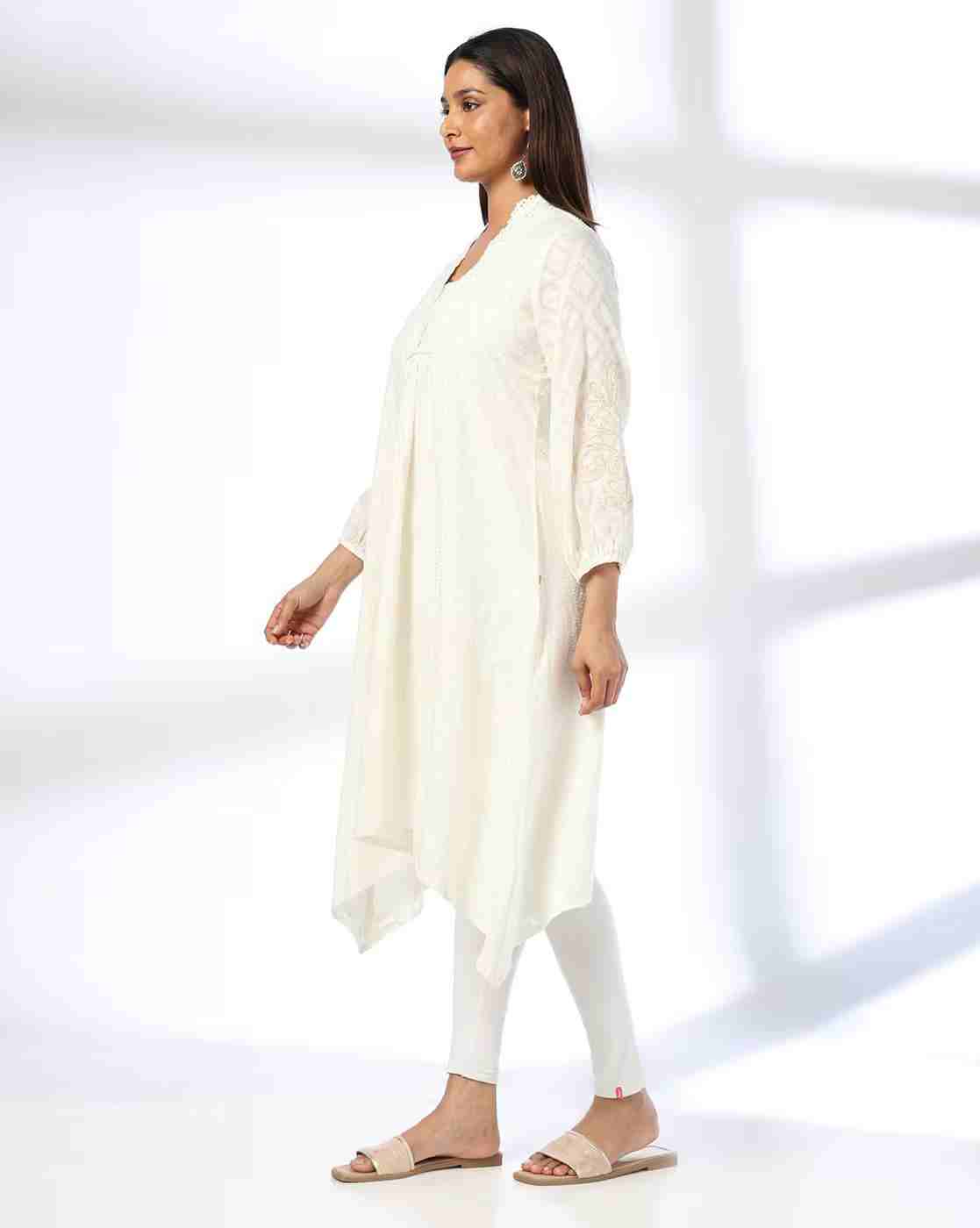 KRITA | Women Embroidered Flared Kurta