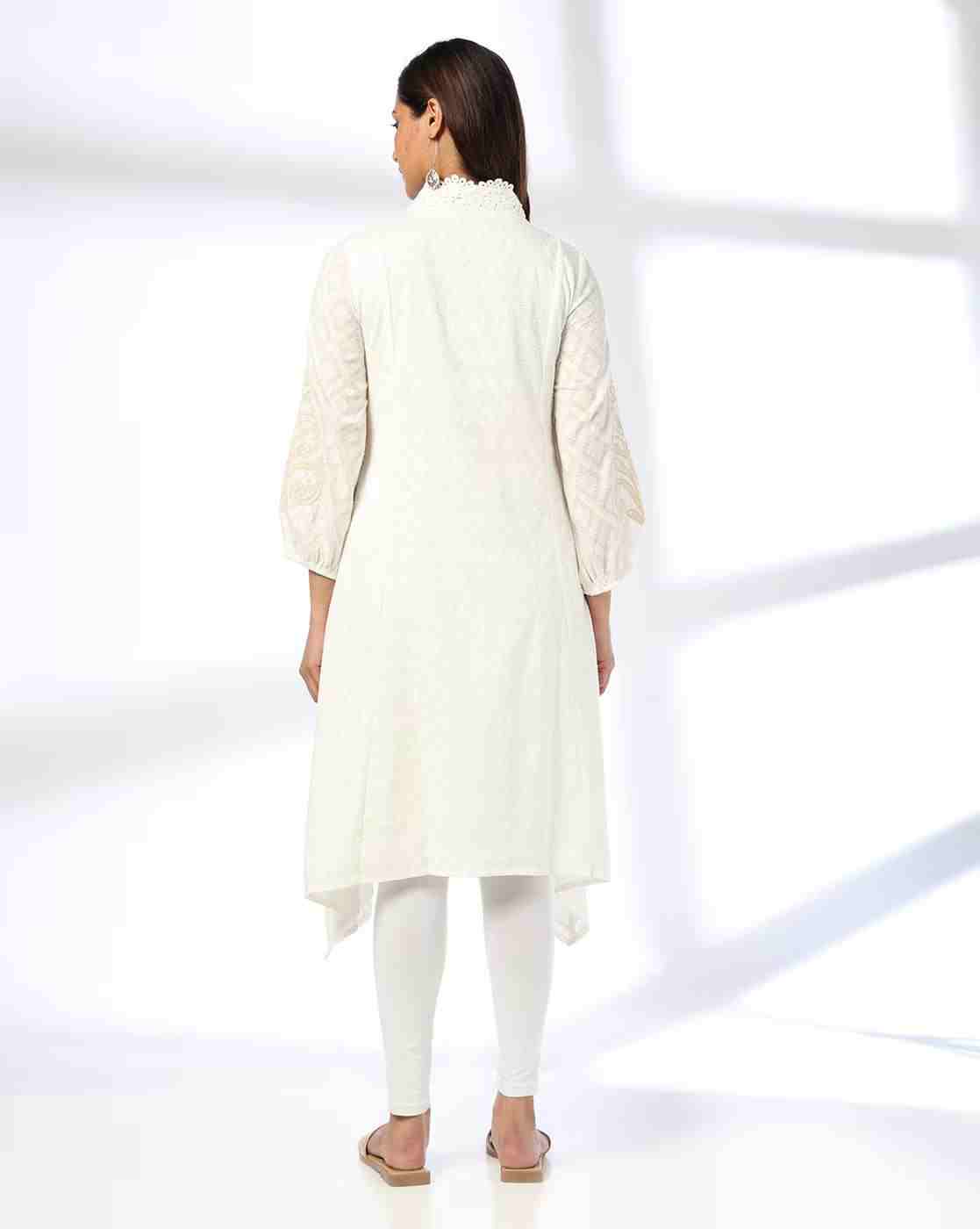 KRITA | Women Embroidered Flared Kurta|2