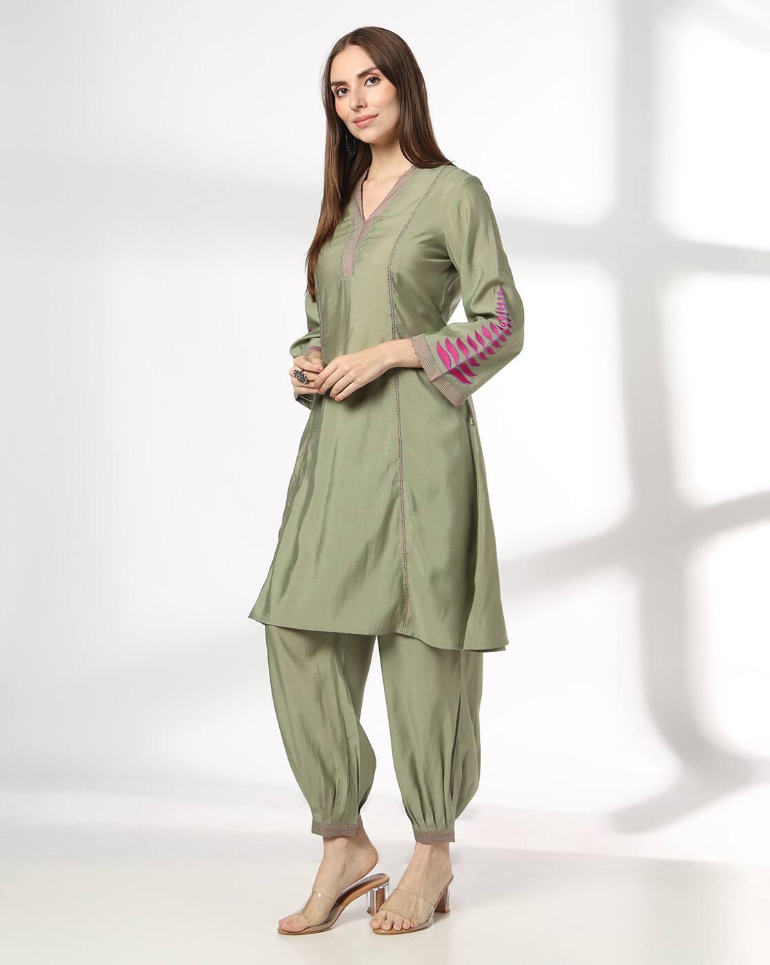 KRITA | Women Floral Print Flared Kurta & Salwar Set|1
