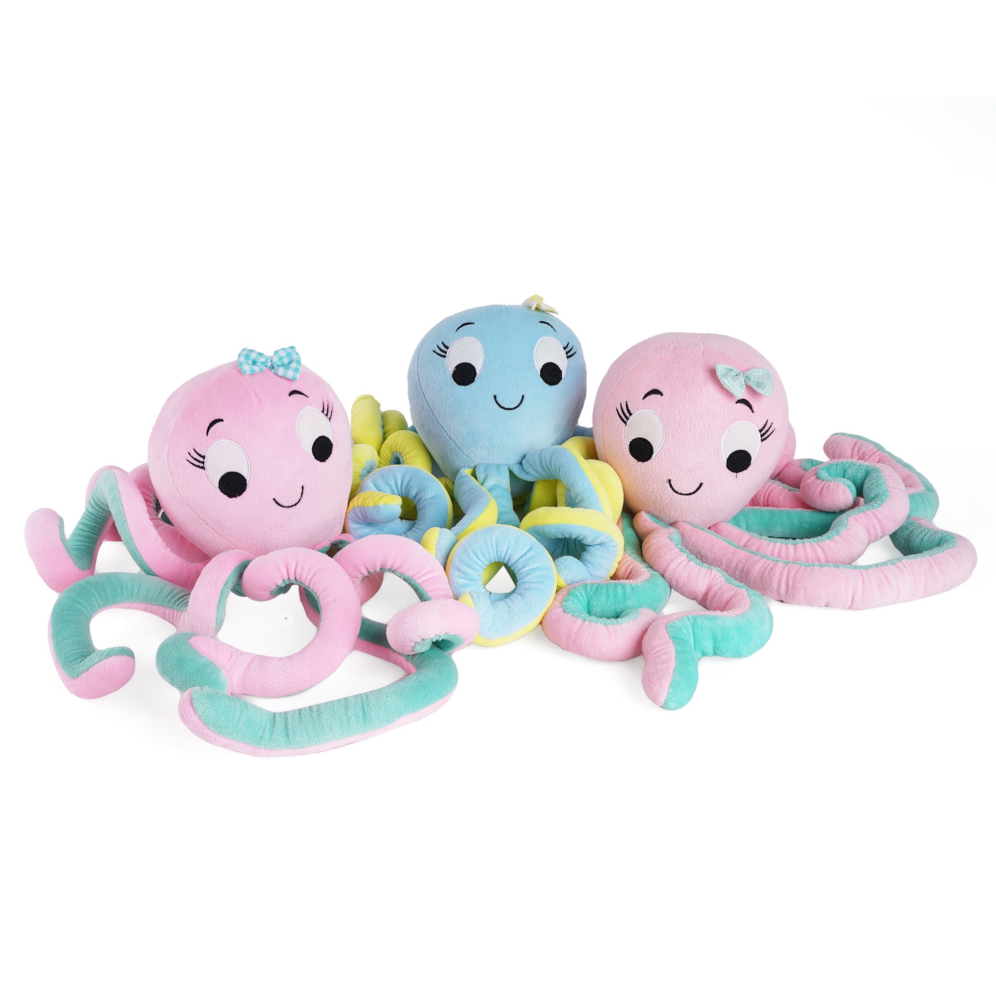 Huggable Cuddly Octopus Stuffed Toy By Fuzzbuzz, Soft Toys for Kids, Cute Plushies Blue, For Kids Of Age 2 Years & Above