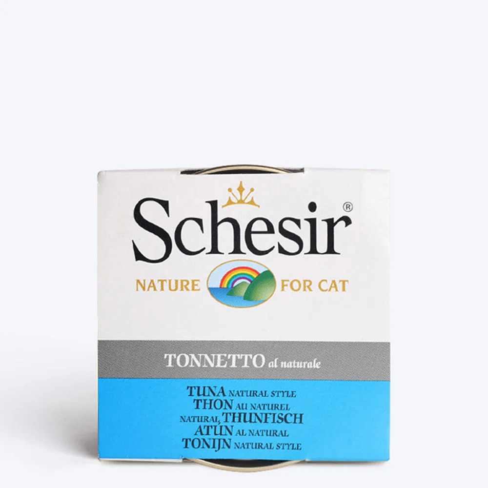 Schesir Tuna Natural Style Canned Cat Wet Food, 85 g