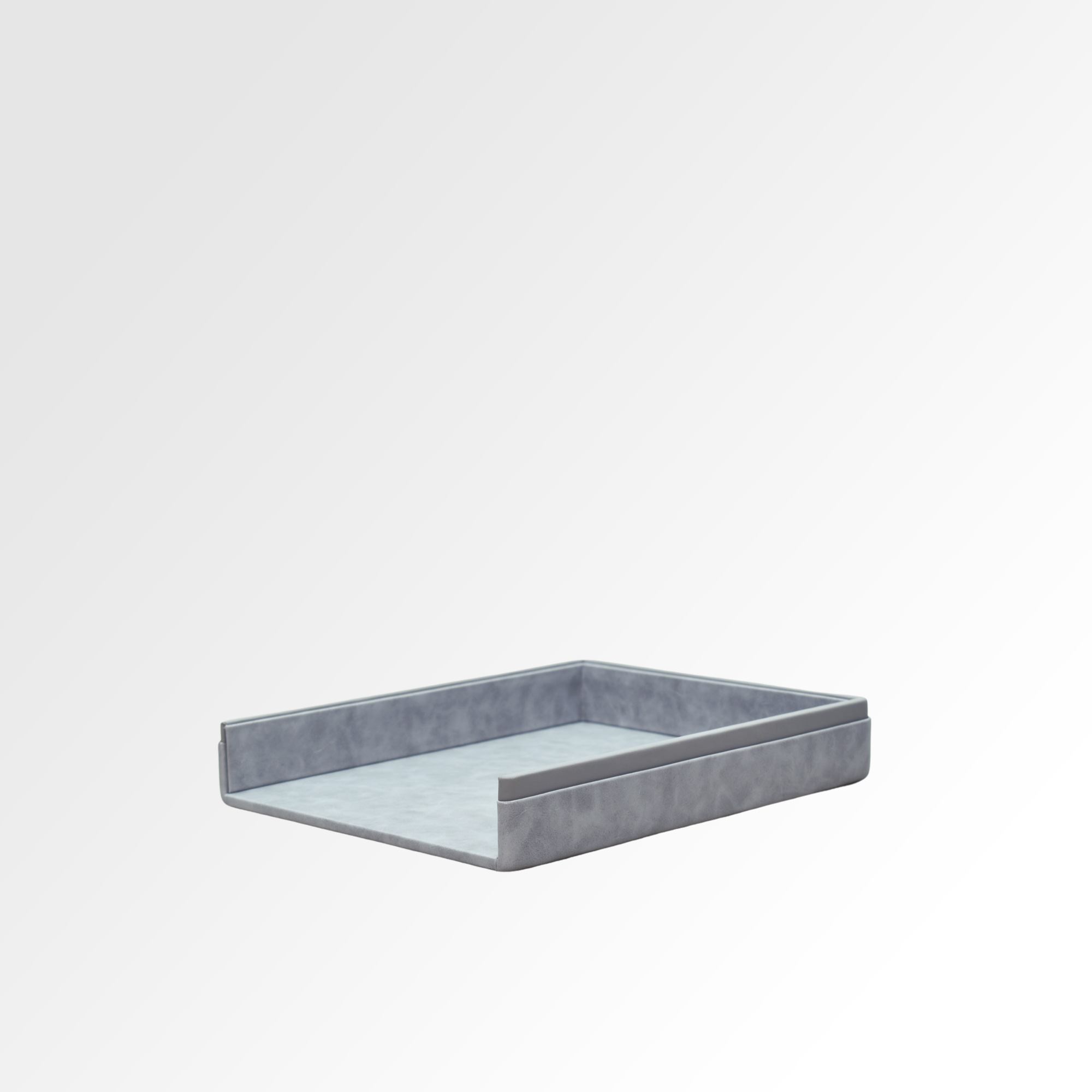 A4 Paper Tray / Letter Tray | Faux Leather | Moderno | Grey