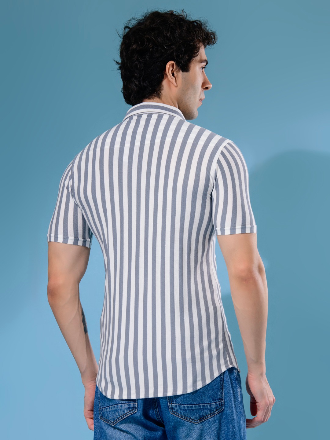 ALBION MENS OLDGARAGE 7 (GREY) SHIRT