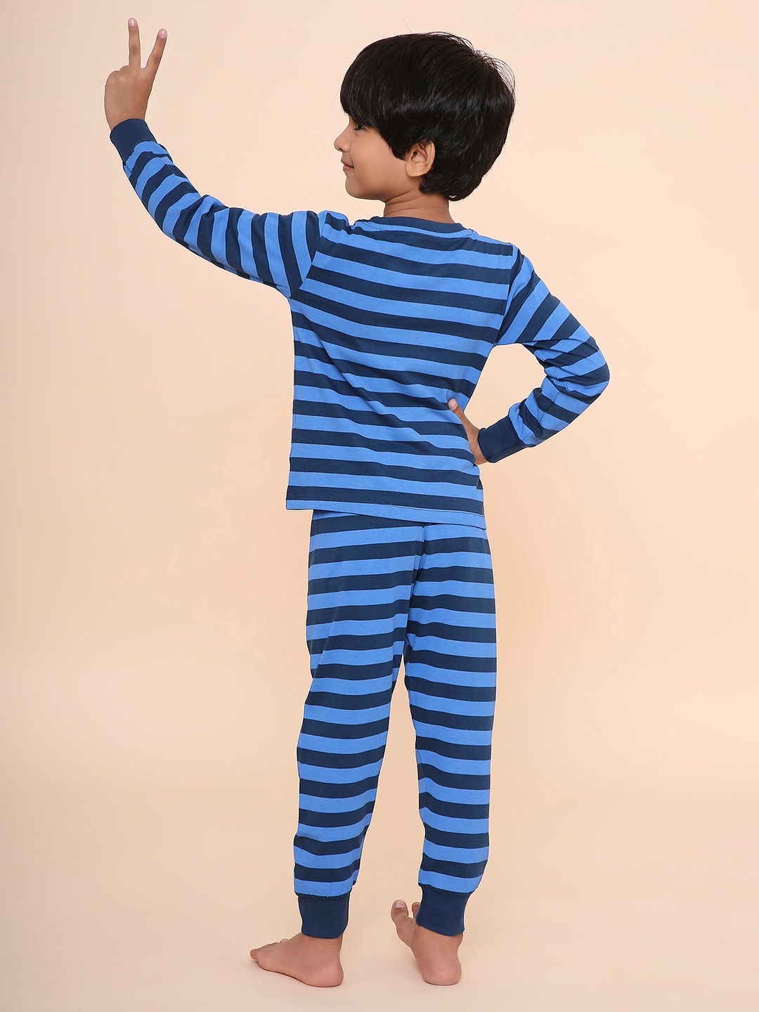 Boys- 2 piece printed cotton jogger lounge set