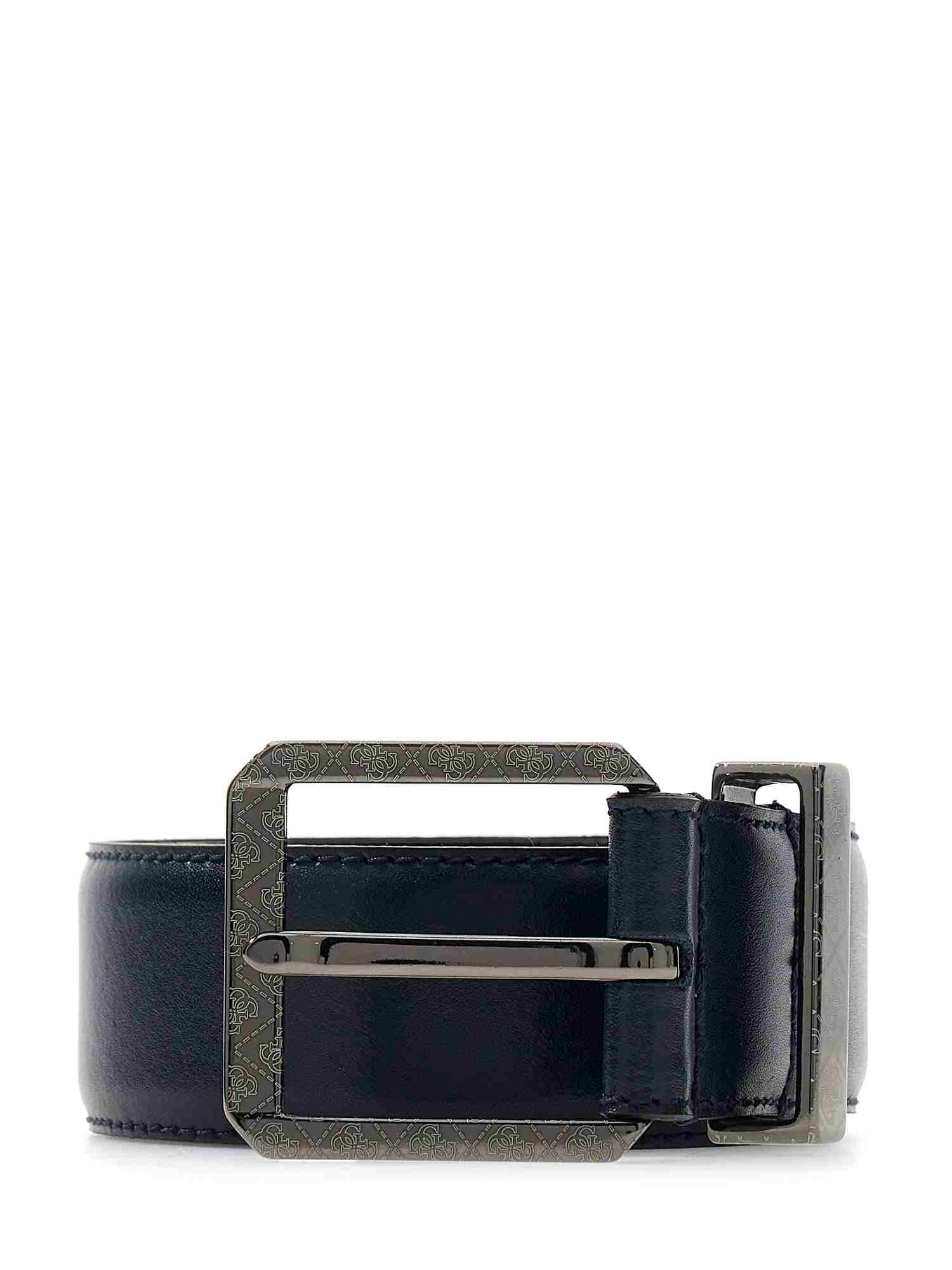 Guess Black Leather Solid MEN Belt