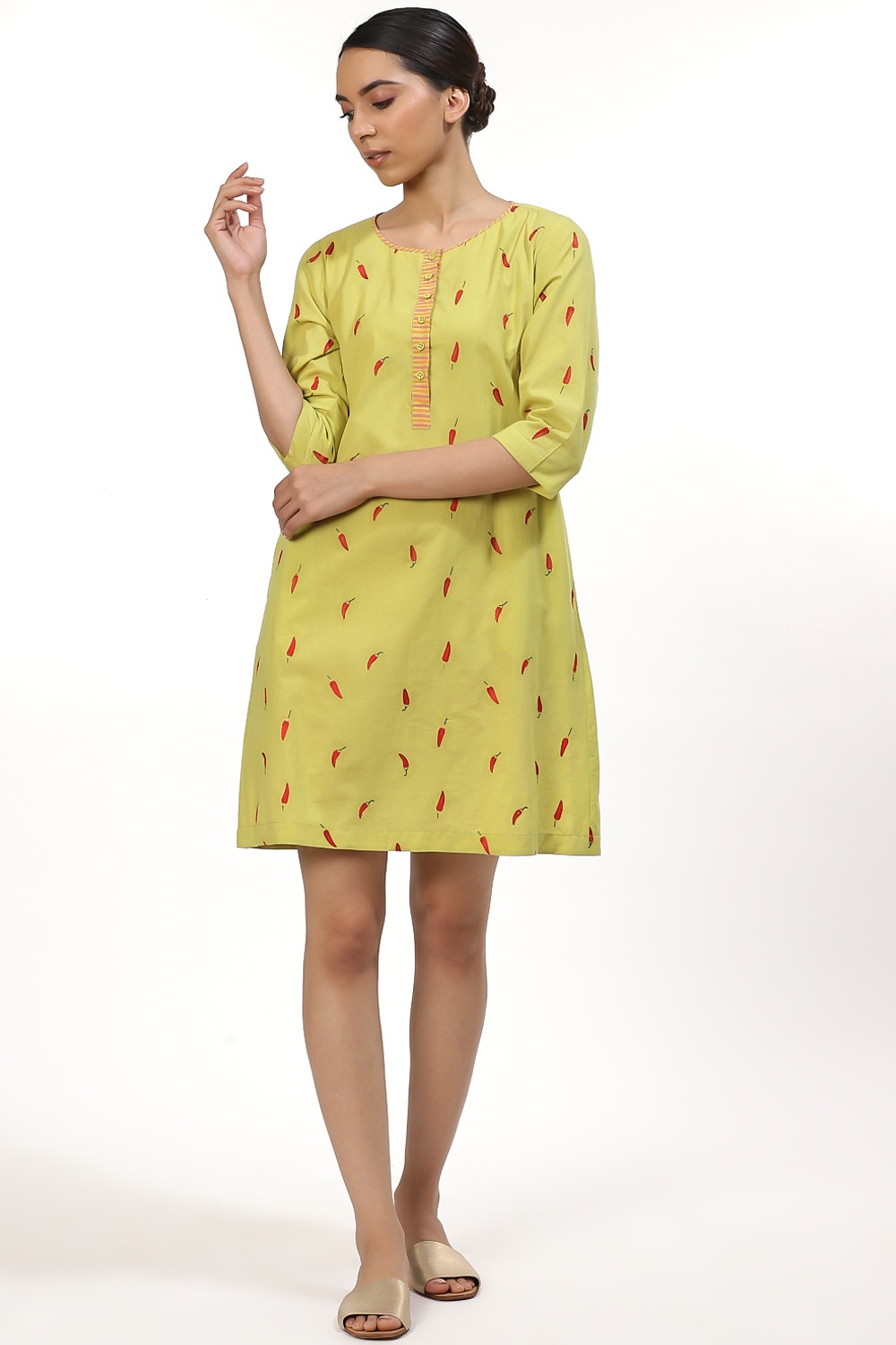 Lime Red Chilli Dress