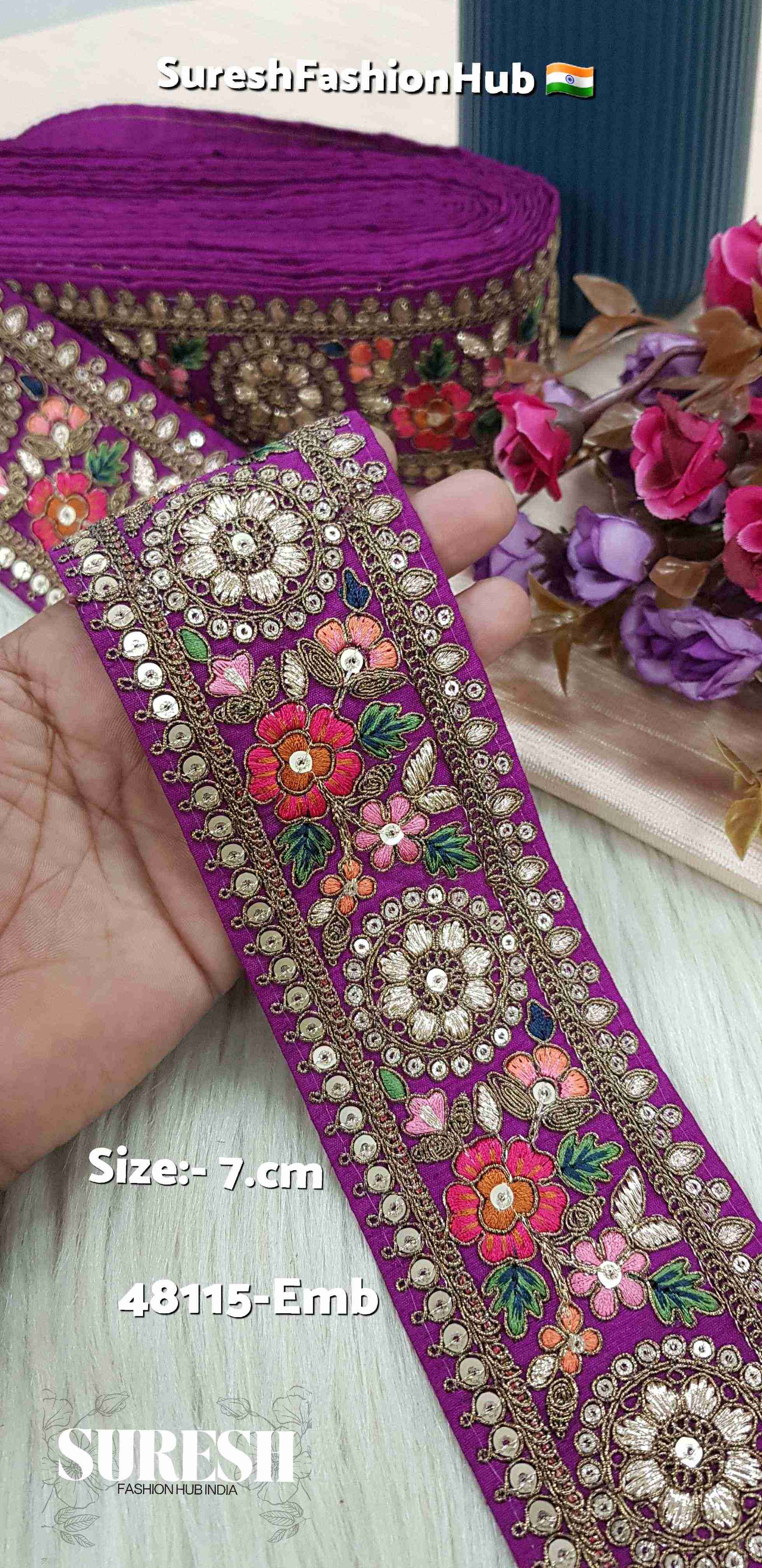 Sabyasachi-Inspired Designer Embroidery Lace