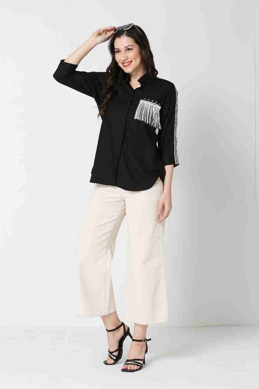 Black Tassel Shirt