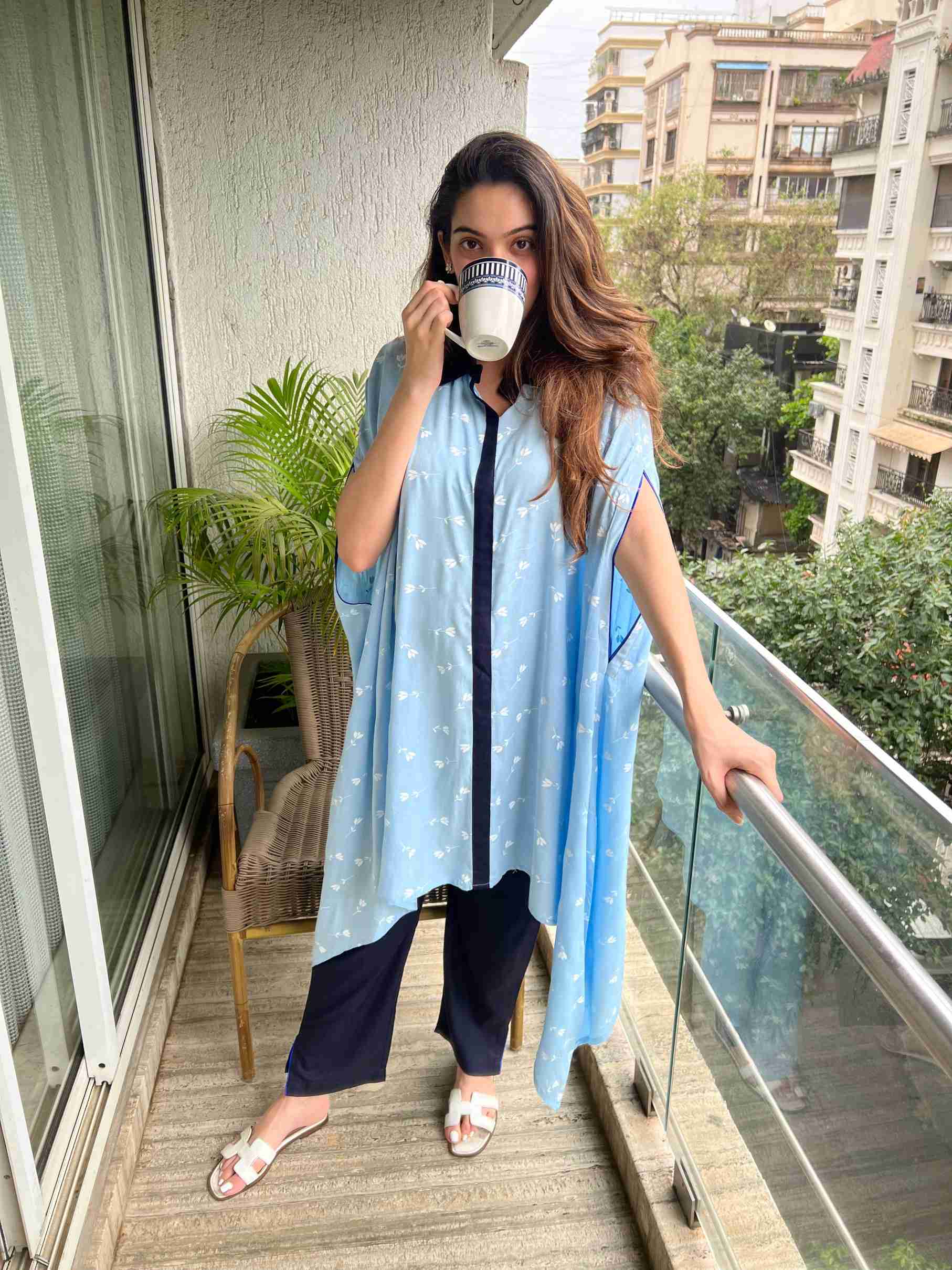 Summer blue Kaftan