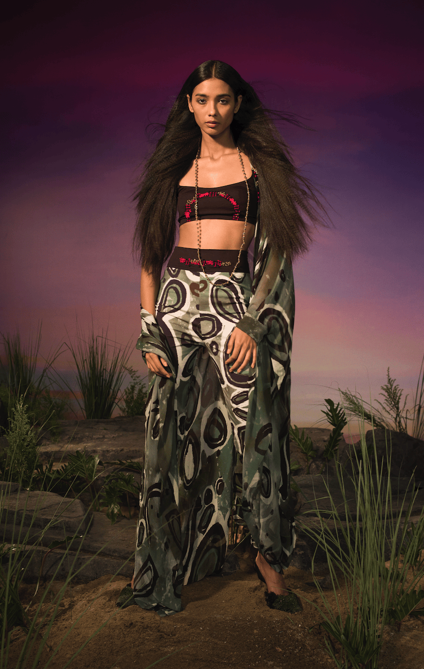 SHIRT CAPE WITH LYCRA TOP AND LYCRA PANT