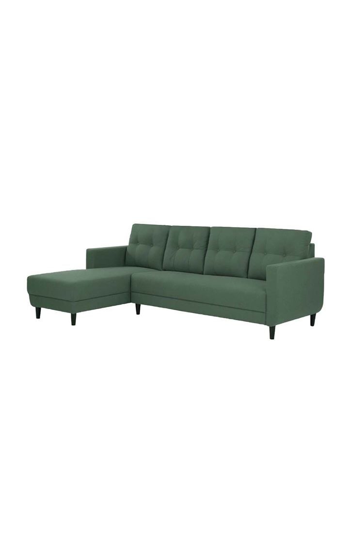 neudot Aria 6 Seater RHS Sectional Sofa in Earth Green Colour