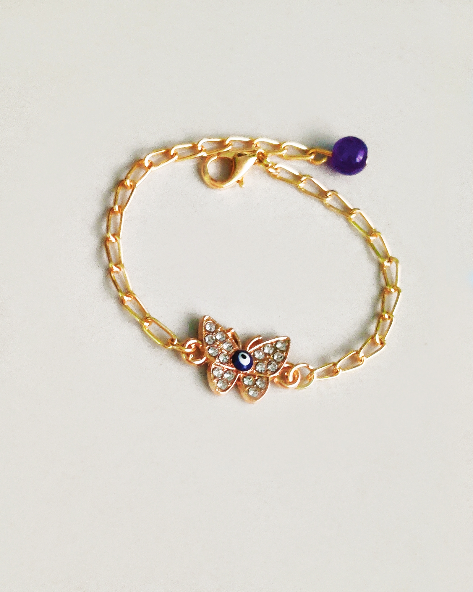 Rose Gold Tri Butterfly Bracelet – italiansilver925.in