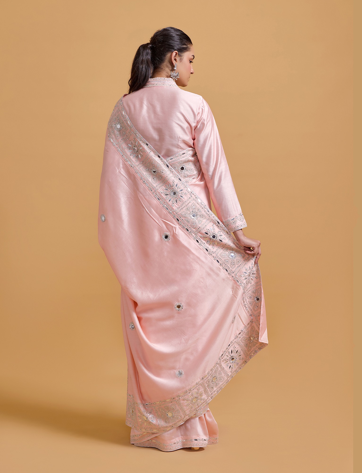 Zeenat Pink Saree