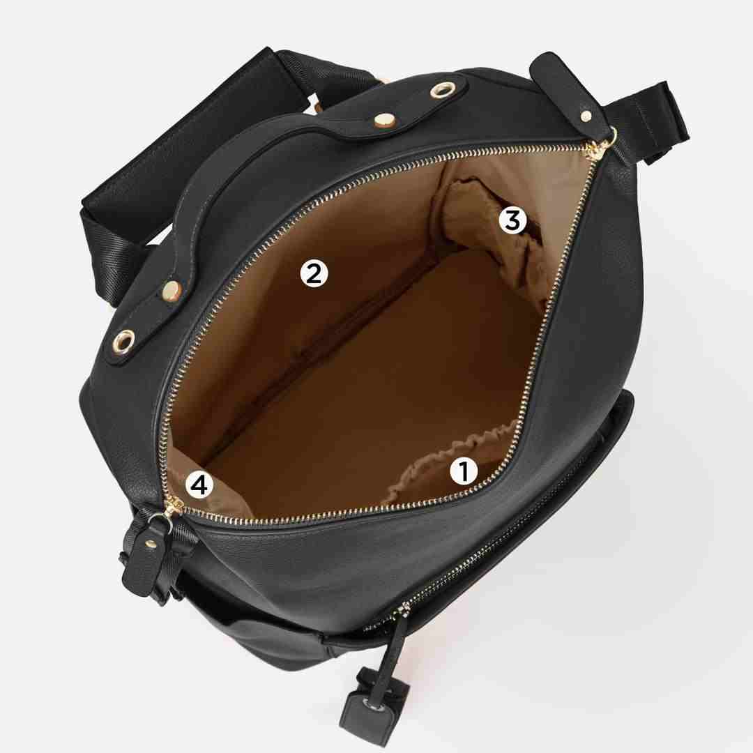 Noir Luxe Diaper Bag