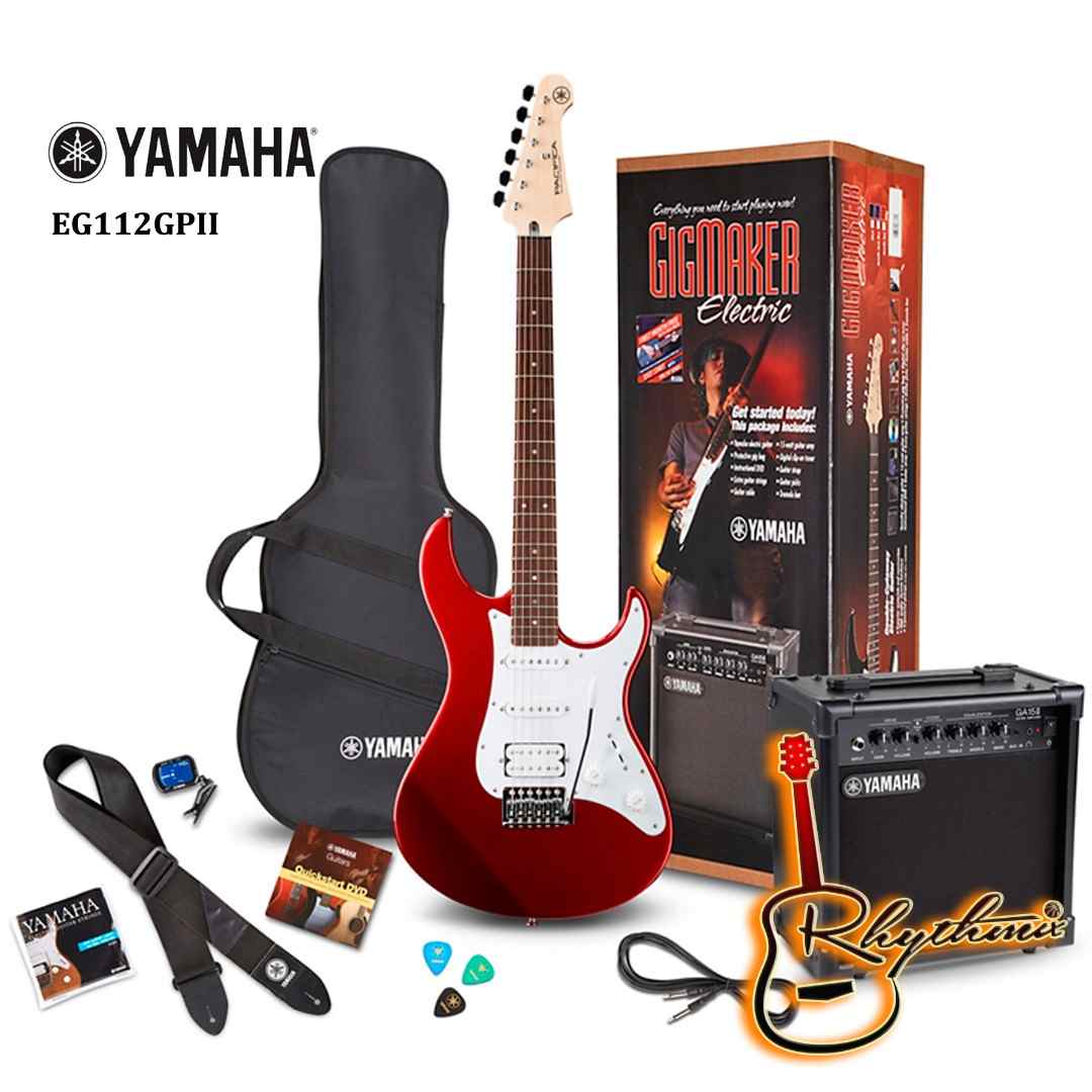 Unistar L-G1-MRD-PAK Electric Guitar Pack for Beginners, Metallic Red 8