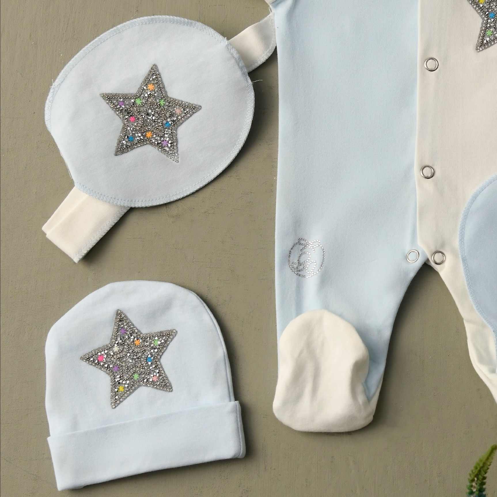 Blueberry Twinkle Romper Set