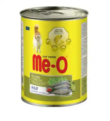 Me-O Adult Pilchard In Prawn Jelly Cat Canned Food, 400g