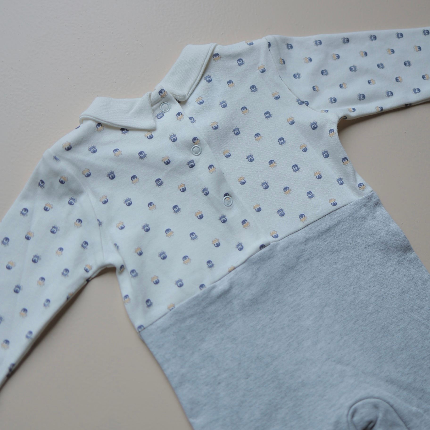 Little Dapper Bow Baby Romper