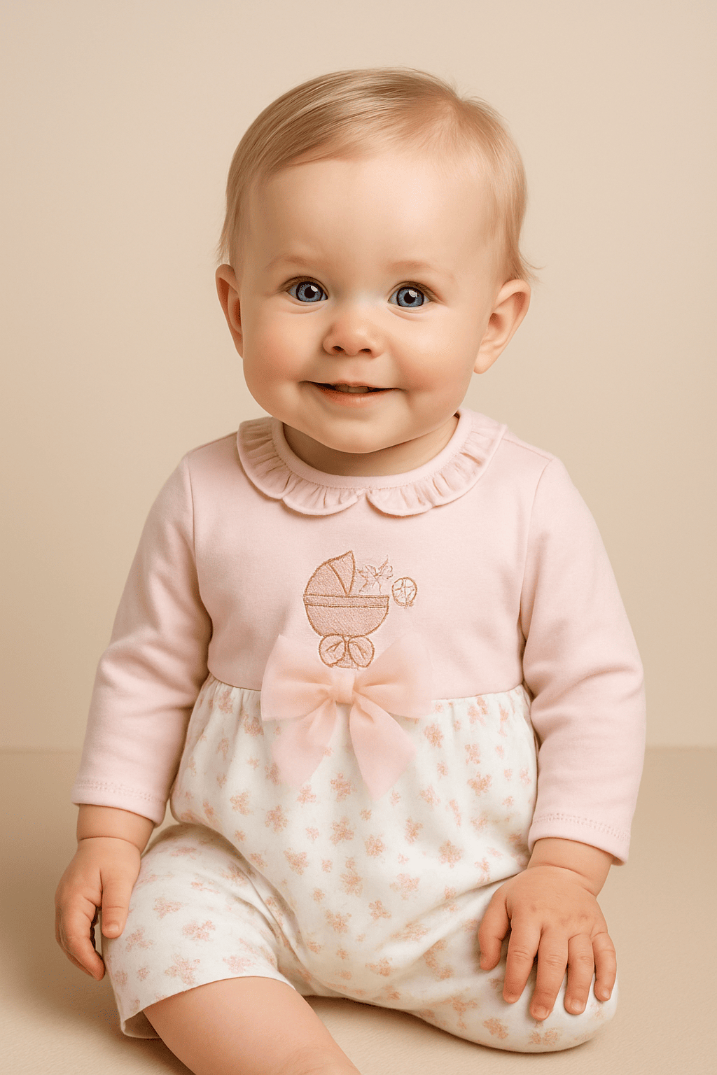 Peach Cot Dreams Baby Romper