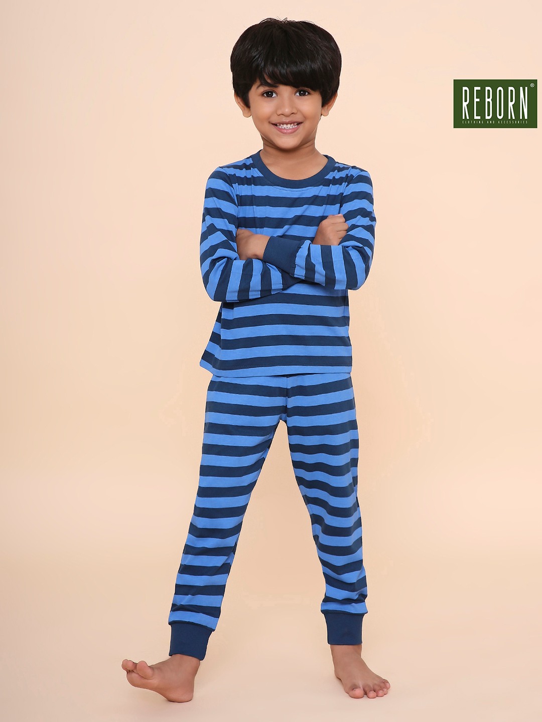Boys- 2 piece printed cotton jogger lounge set
