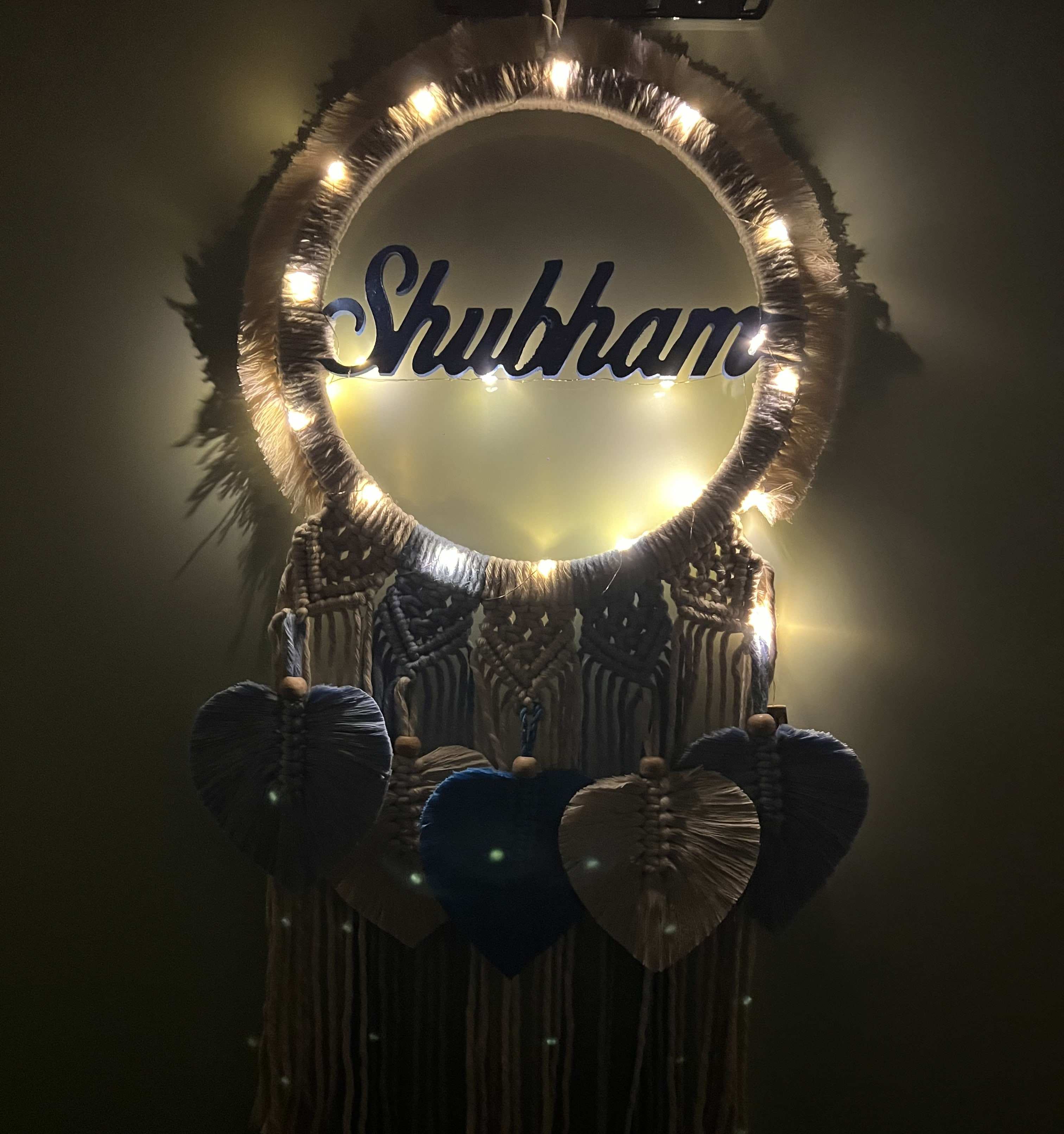 Triple Colored Dreamcatcher with Name personalisation