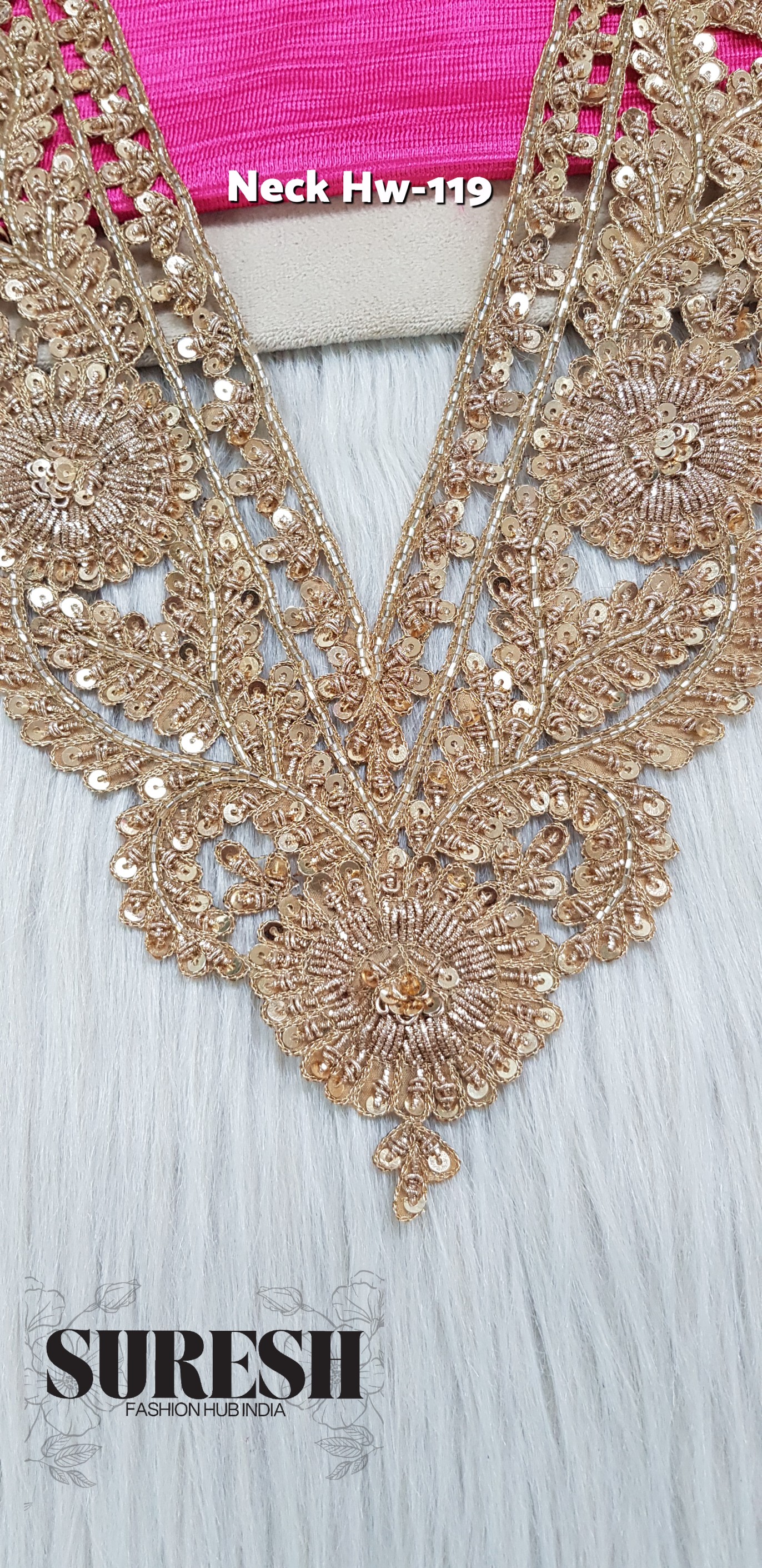 Regal Zardosi Classic Neck – Mj-119