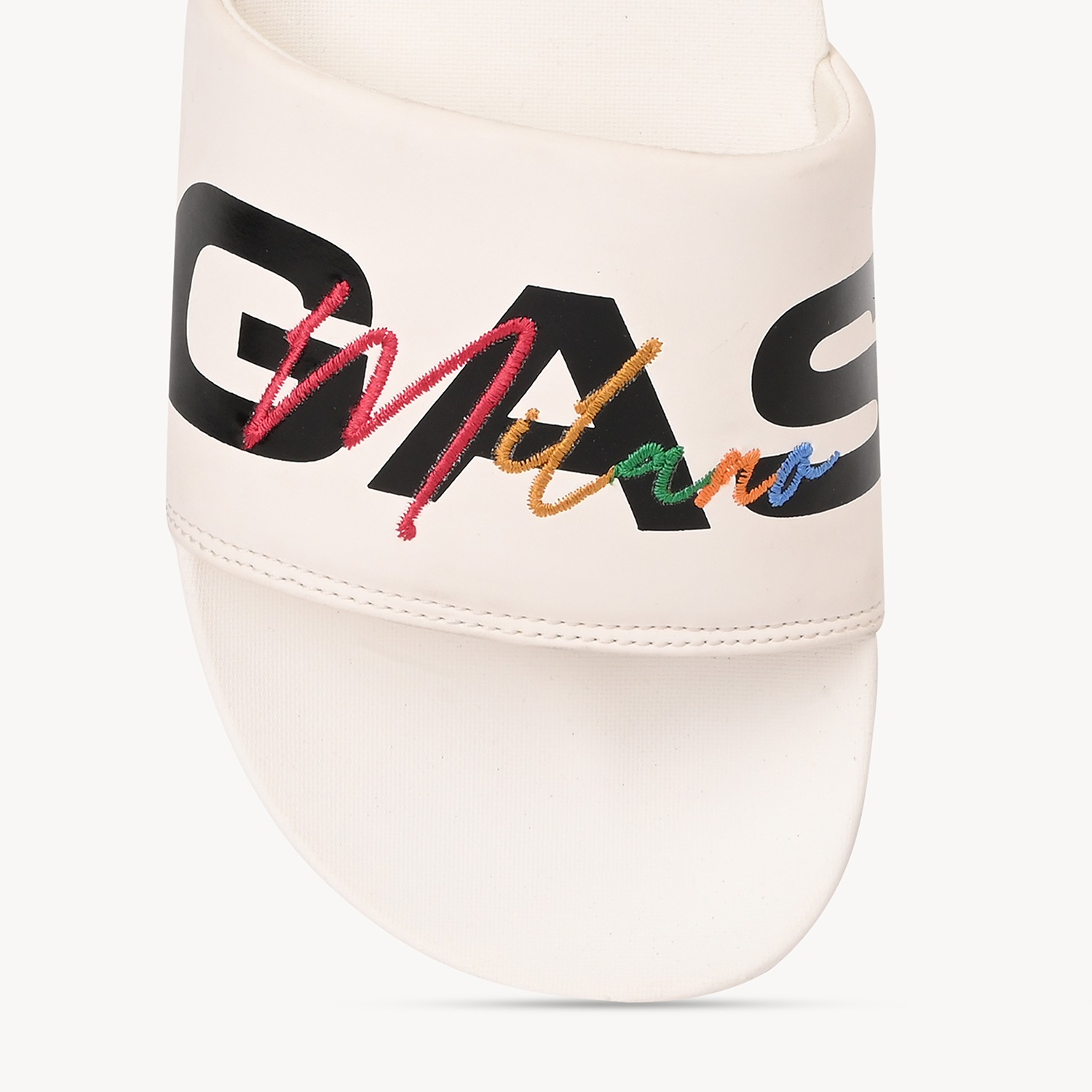 GAS | Men's LuxeEdge White Slides|5