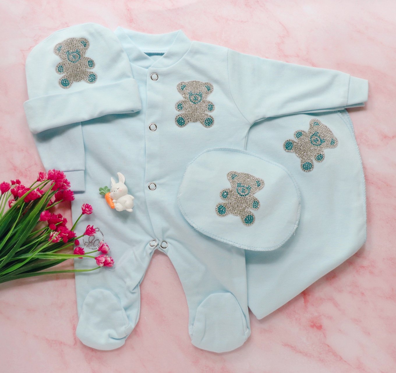 Plush Bear Romper Set Baby Aroosa