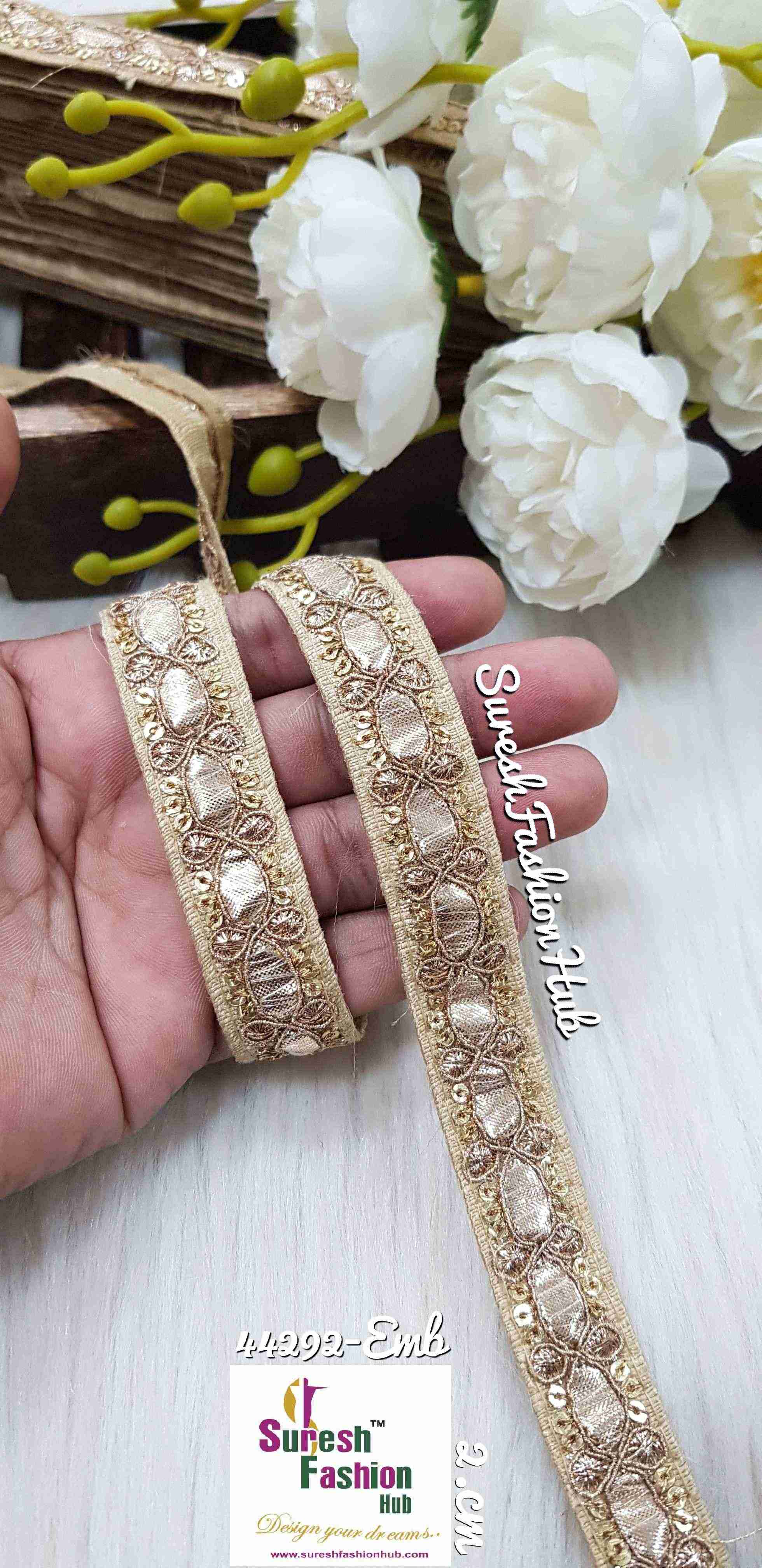 Gota Patti Trims Add Elegance to Your Outfits Buy Now