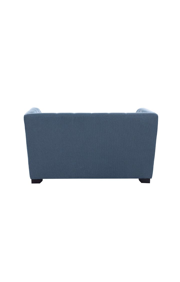 neudot Lexus Sofa for Living Room |2 Persons Sofa|Premium Fabric with Padded Armrest | Solid Wood Frame|2 Seater in Earth Blue Color