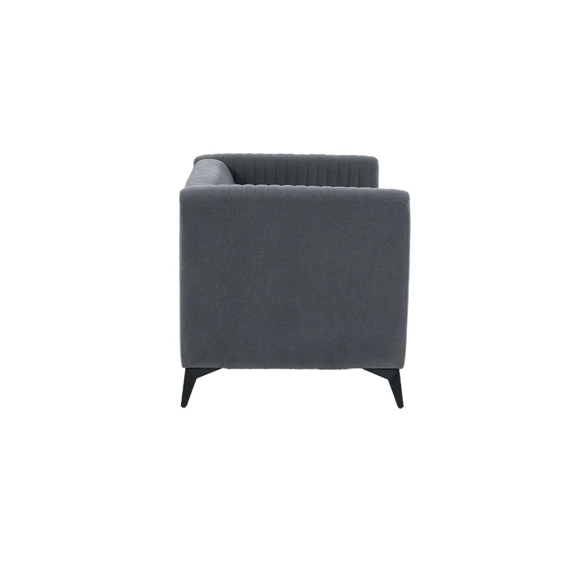neudot Diva Sofa for Living Room |2 Persons Sofa|Premium Fabric with Cushioned Armrest | Solid Wood Frame|2 Seater in Graphite Grey Color