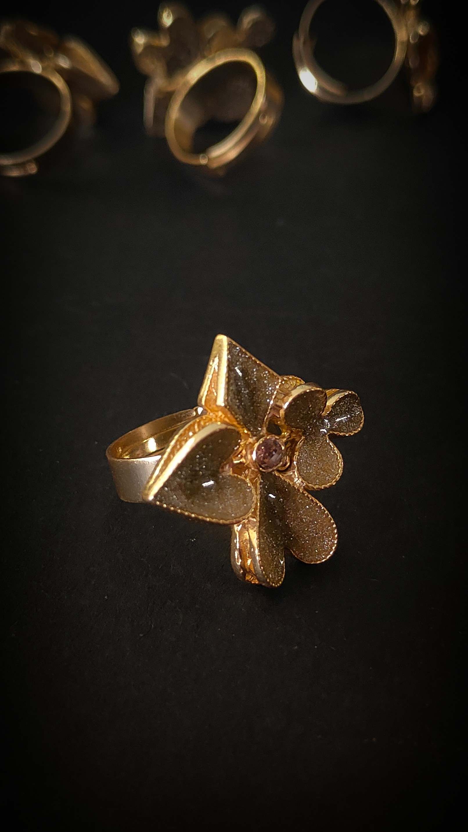 Gold Royal Deck Statement Ring