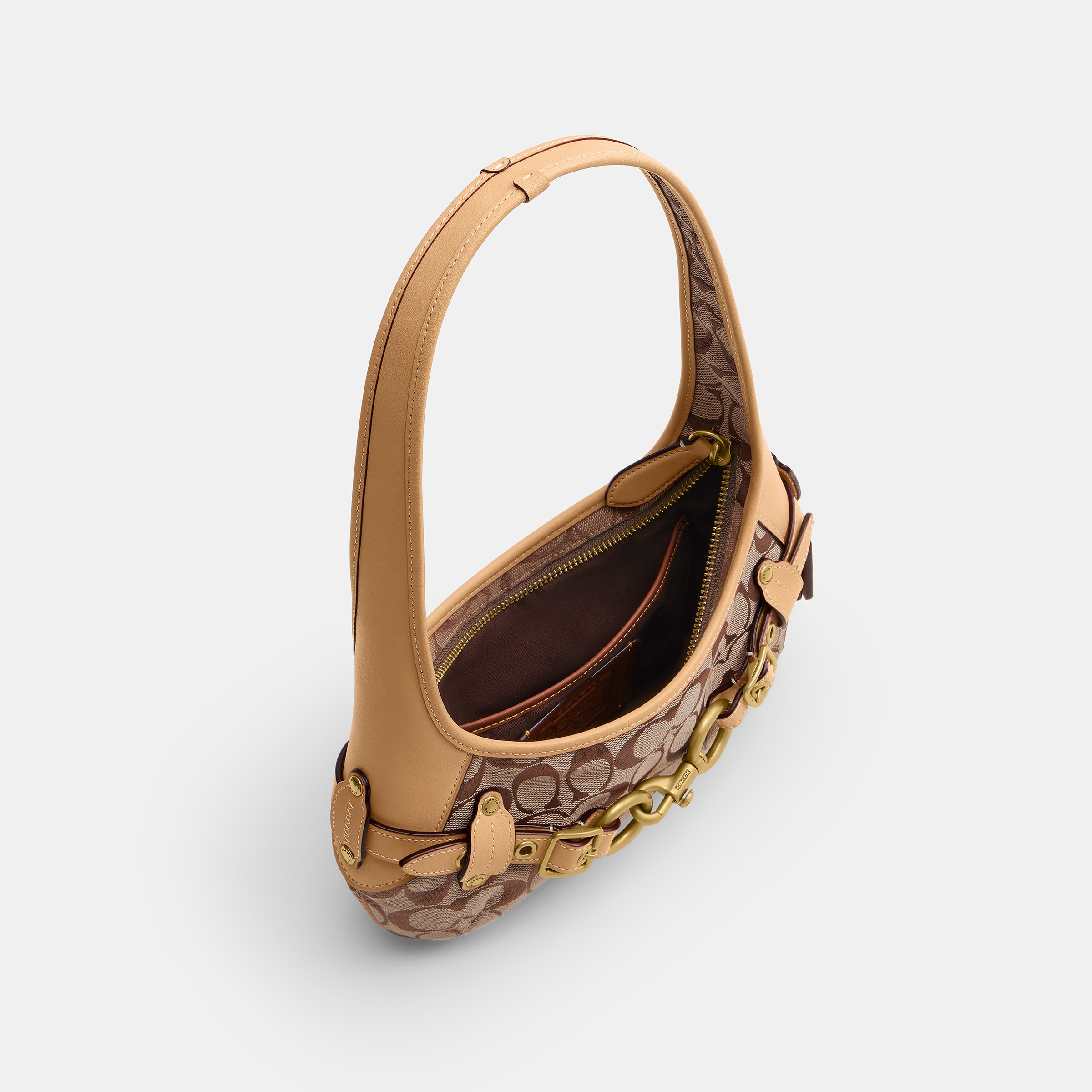 Belted Ergo Shoulder Bag 26 In Signature Jacquard