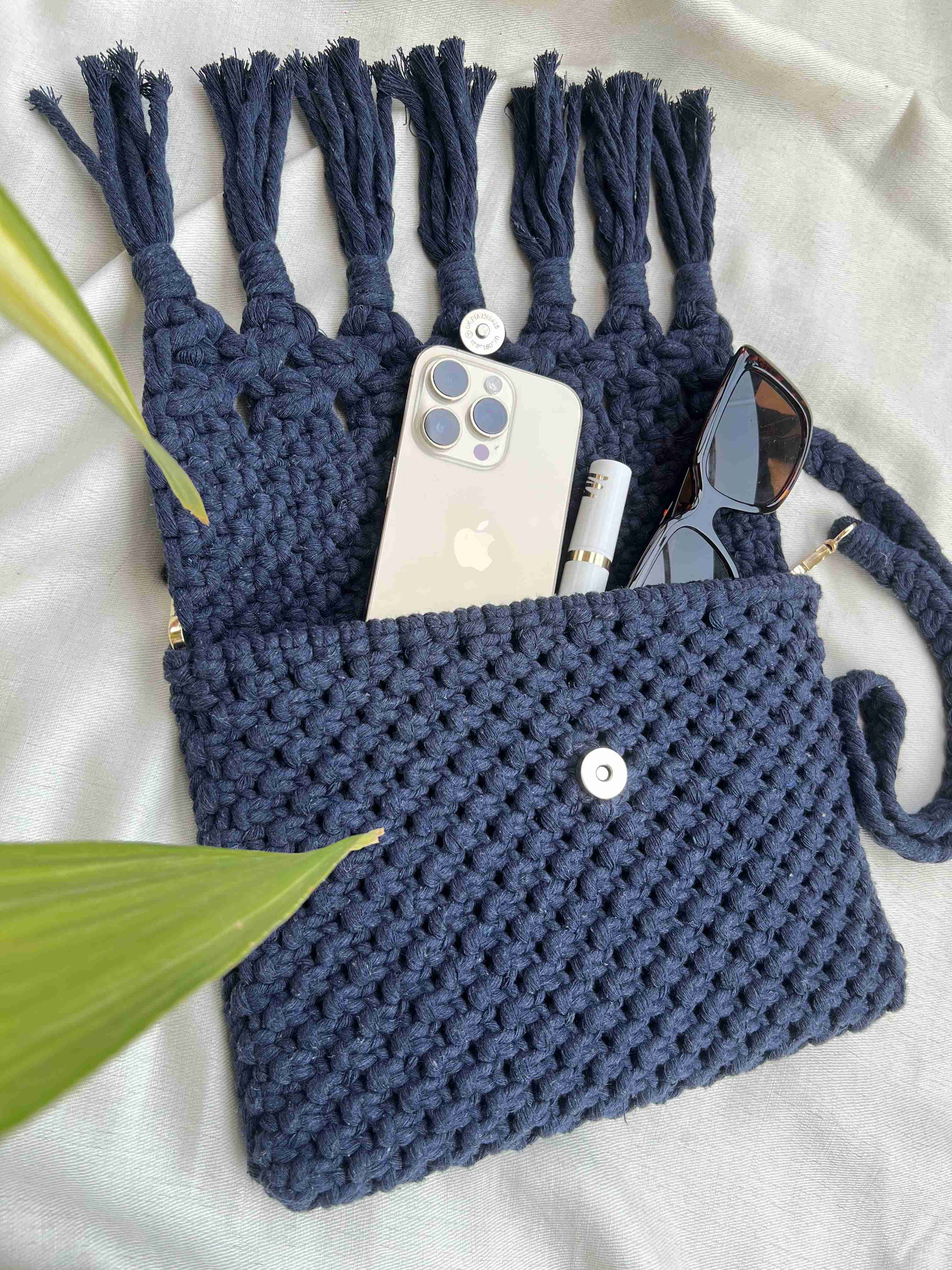 Macrame "Tassels" Sling Bag